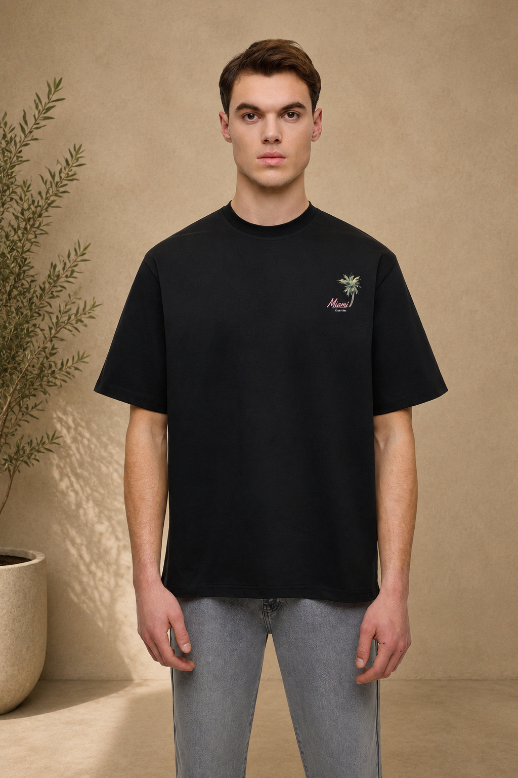 T-shirt Miami noir