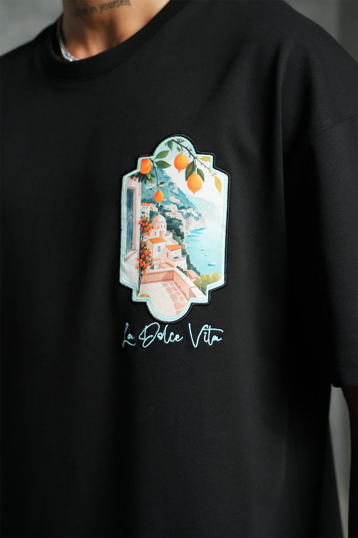 T-Shirt noir Le Dolce Vita