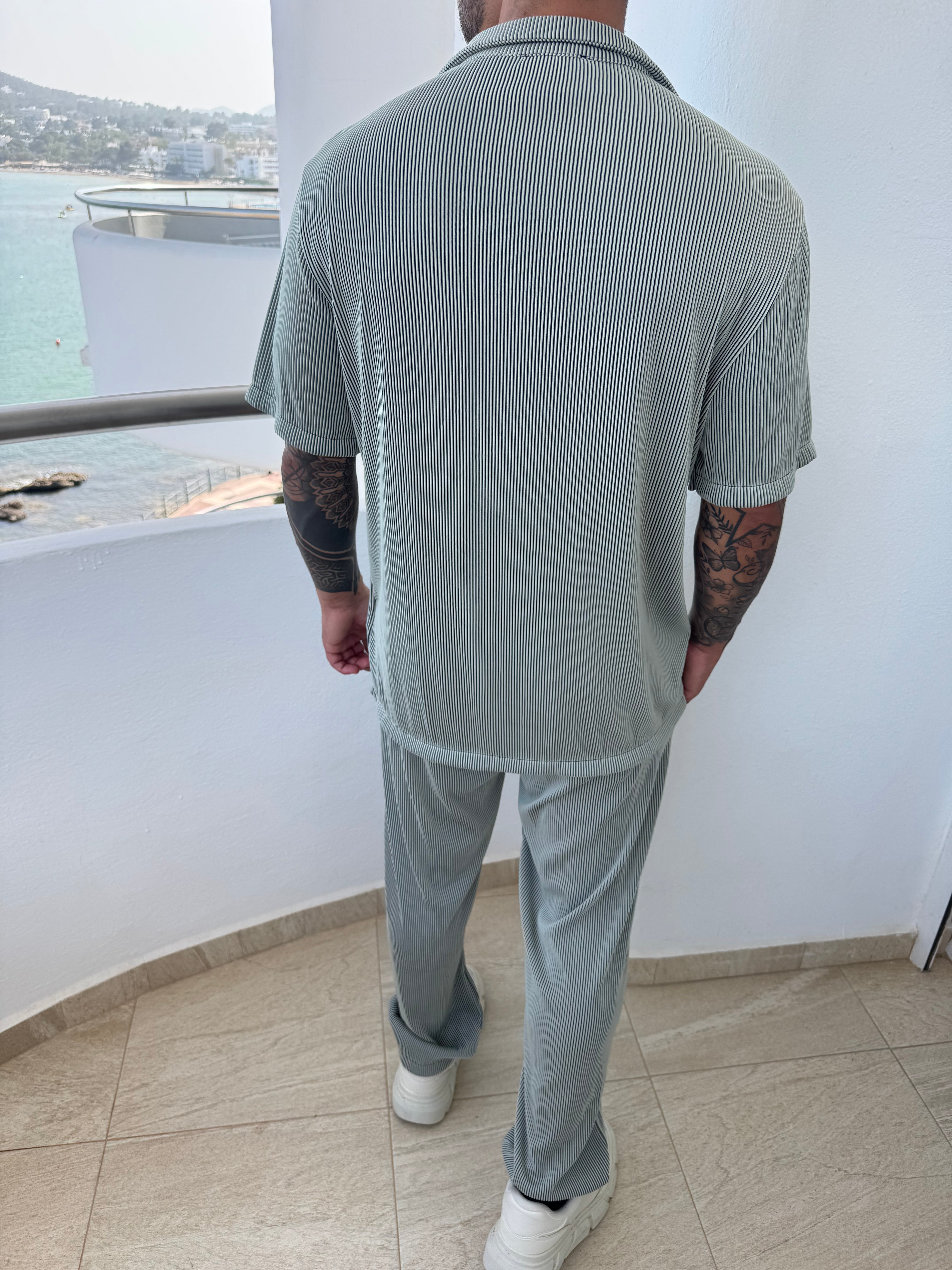 Ensemble Pablo velvet kaki