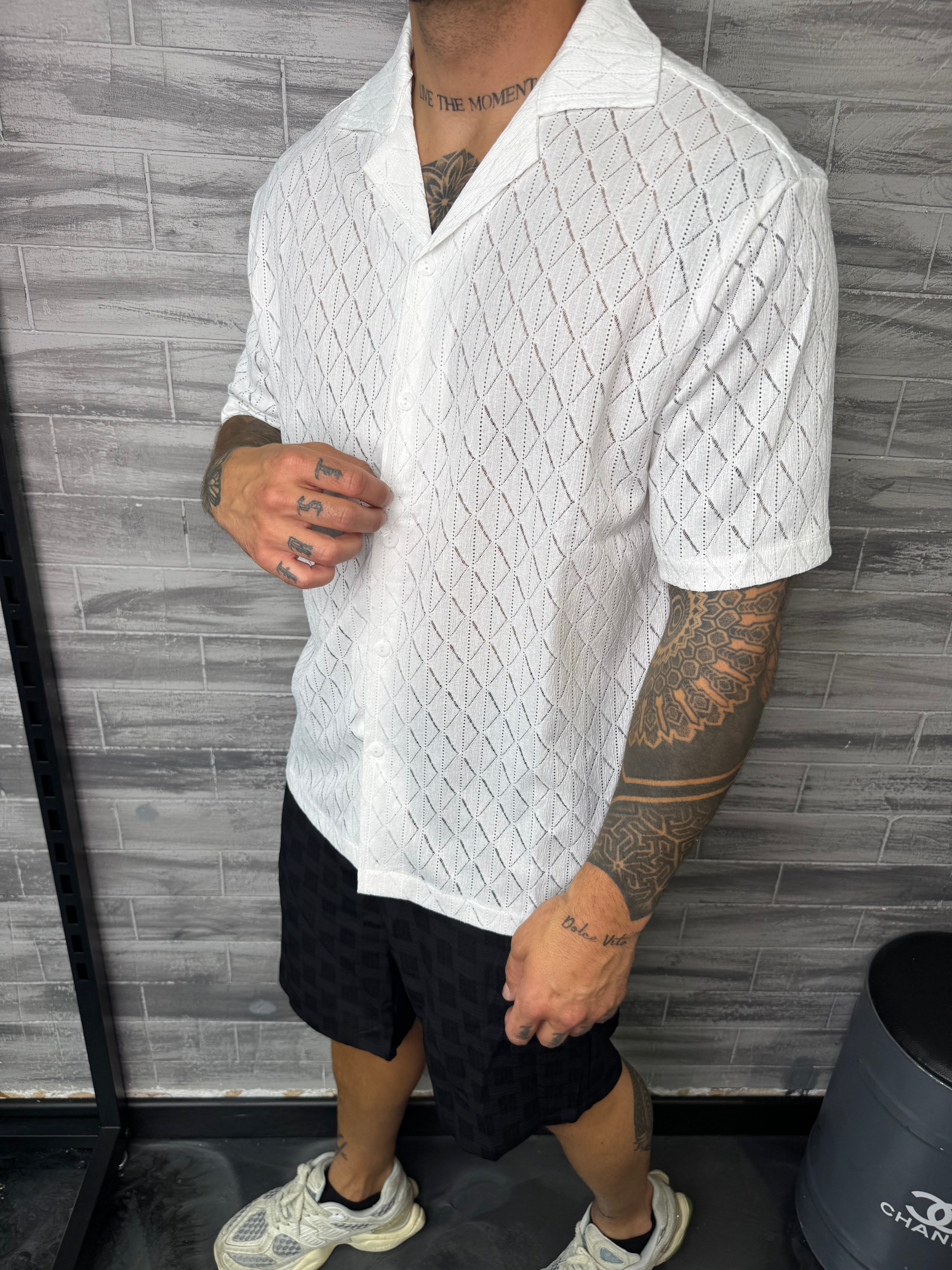Chemise Roma M. courte blanche