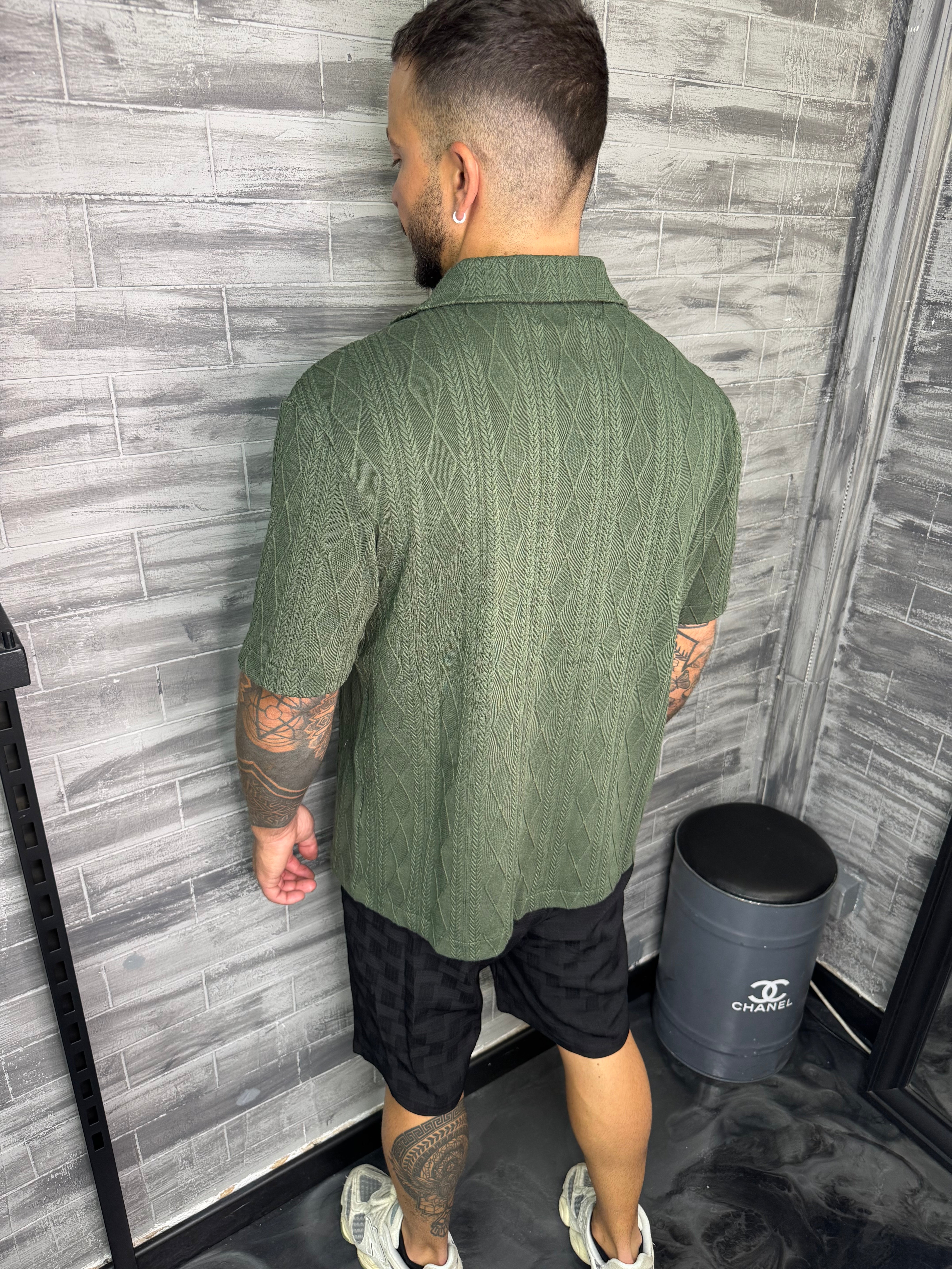 Chemise Valence M. courte kaki