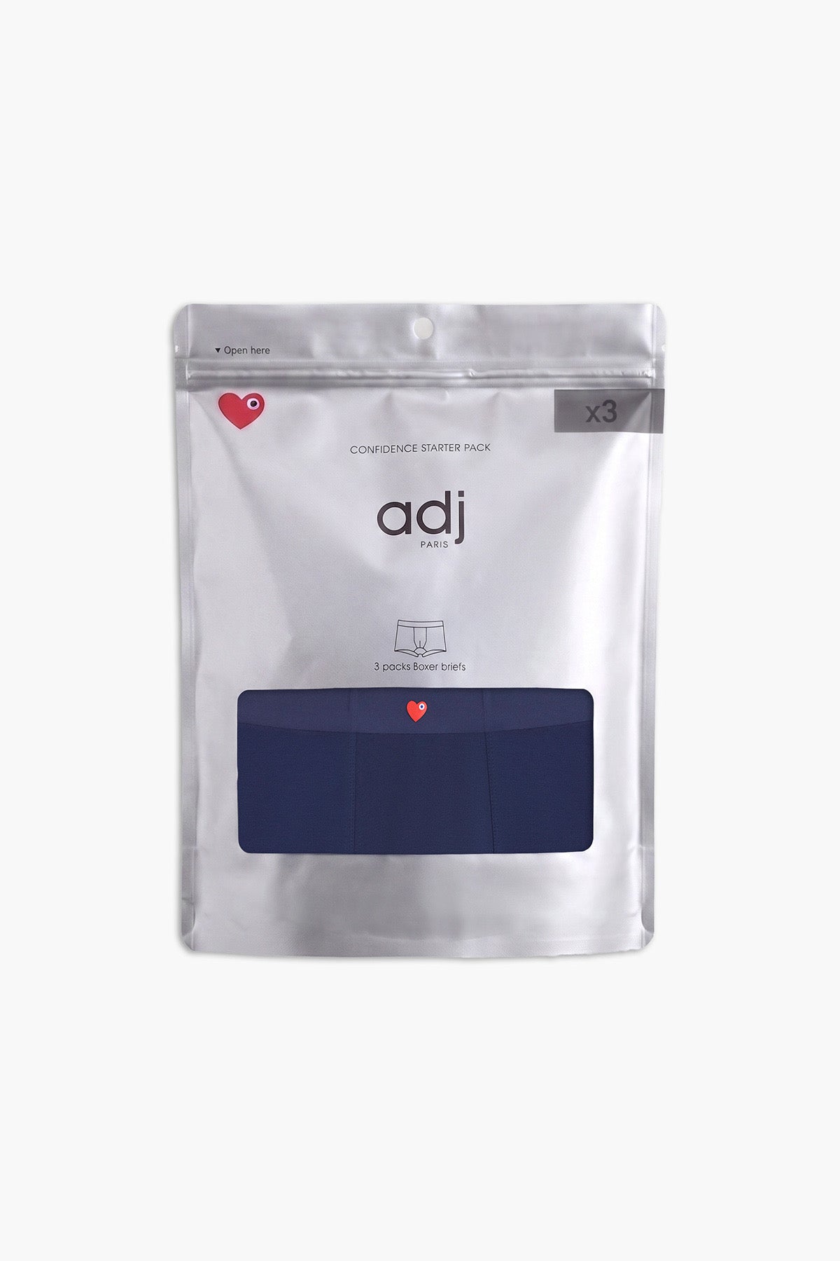 ADJ - Lot 3 Boxer cœur