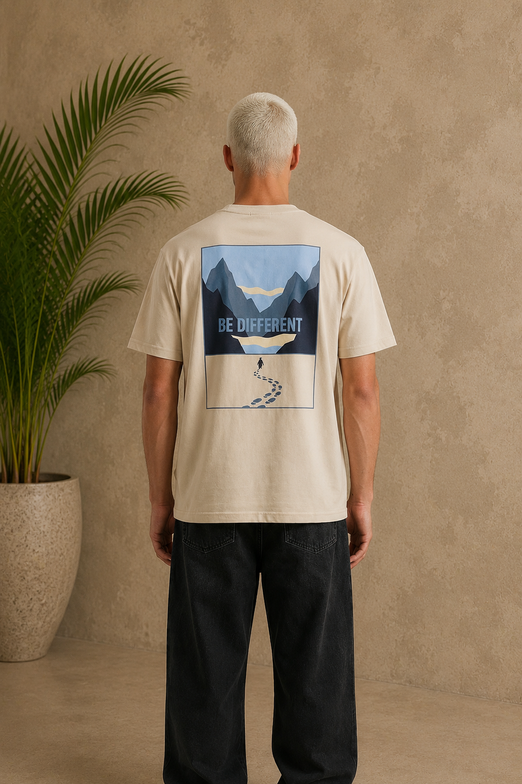 T-Shirt Be Different beige