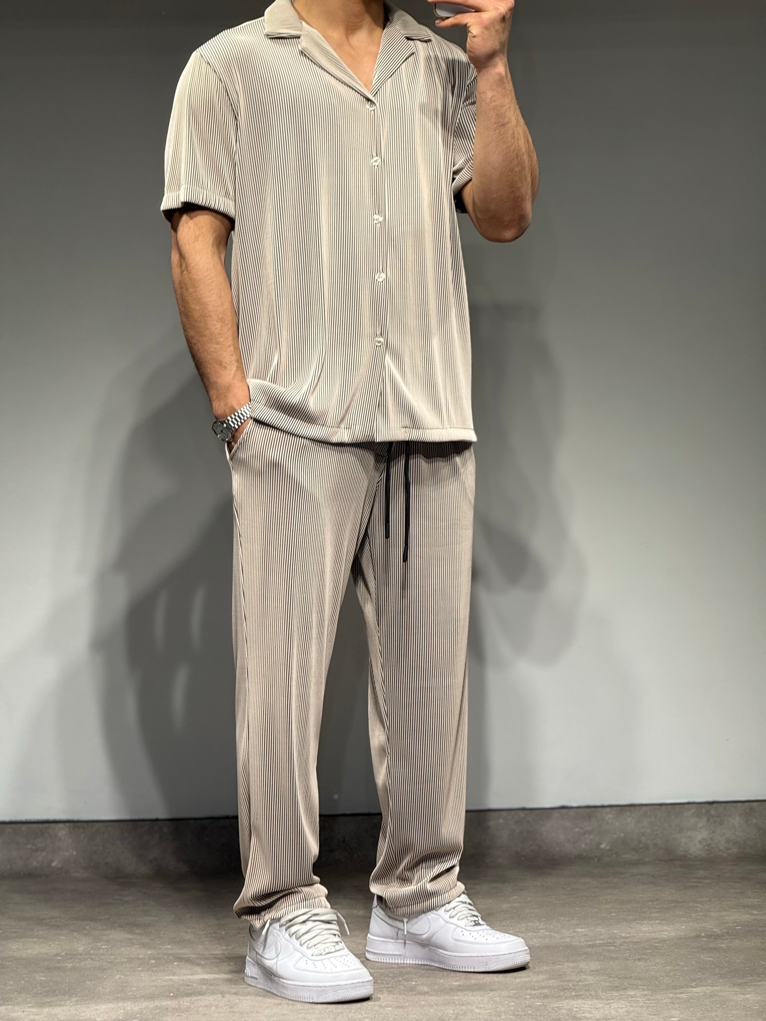 Ensemble Pablo velvet beige