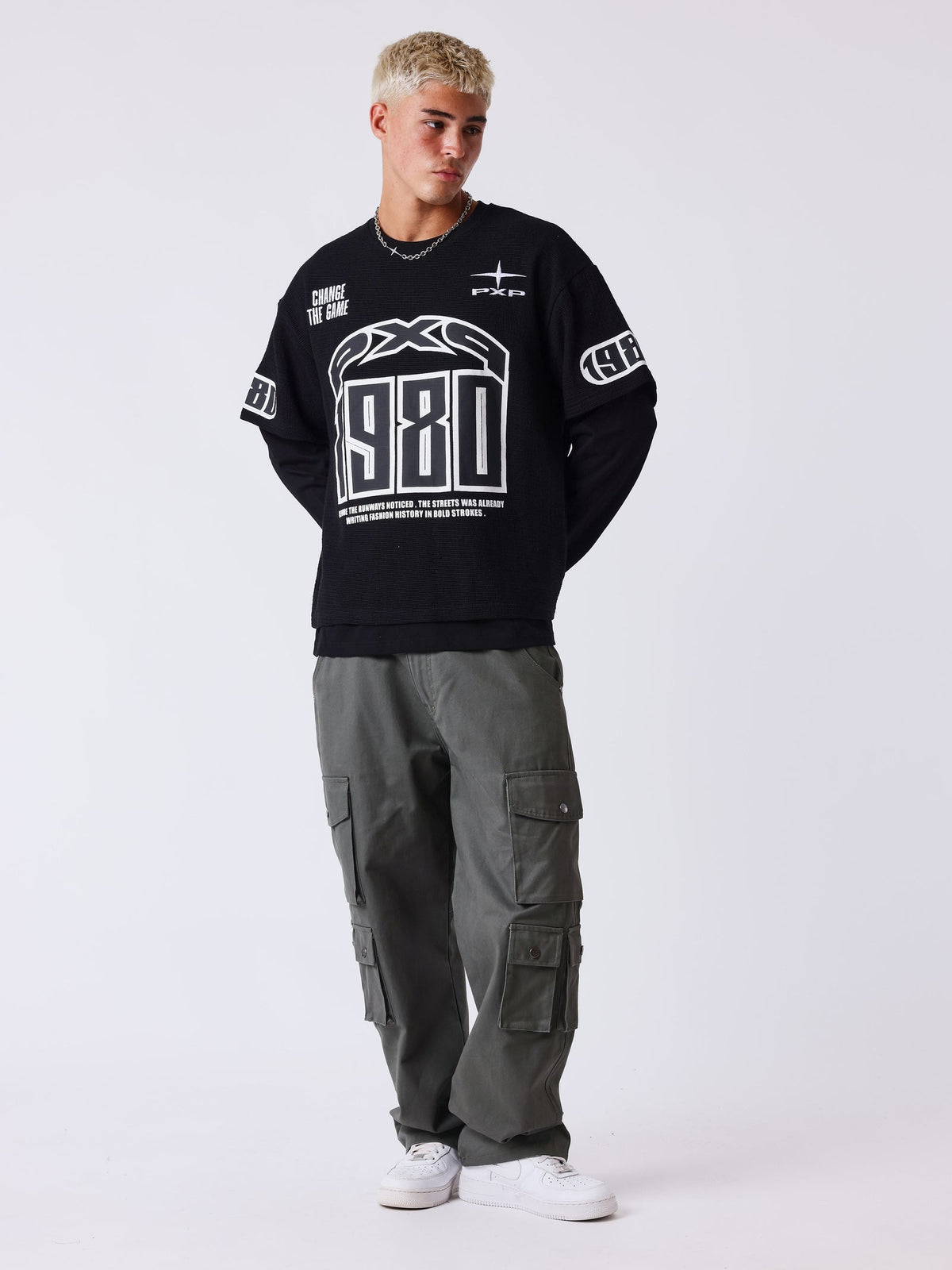PXP - T-SHIRT MANCHE LONGUE MATCHDAY NOIR