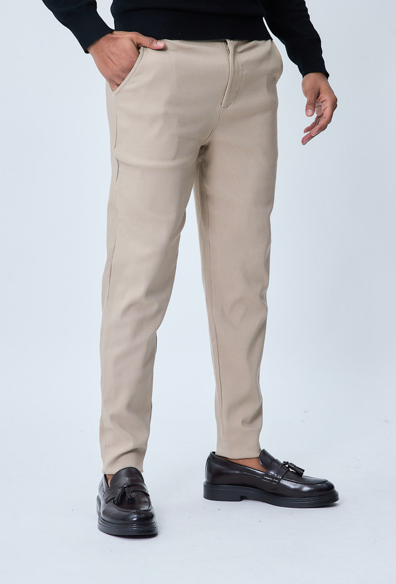 Pantalon cosy beige