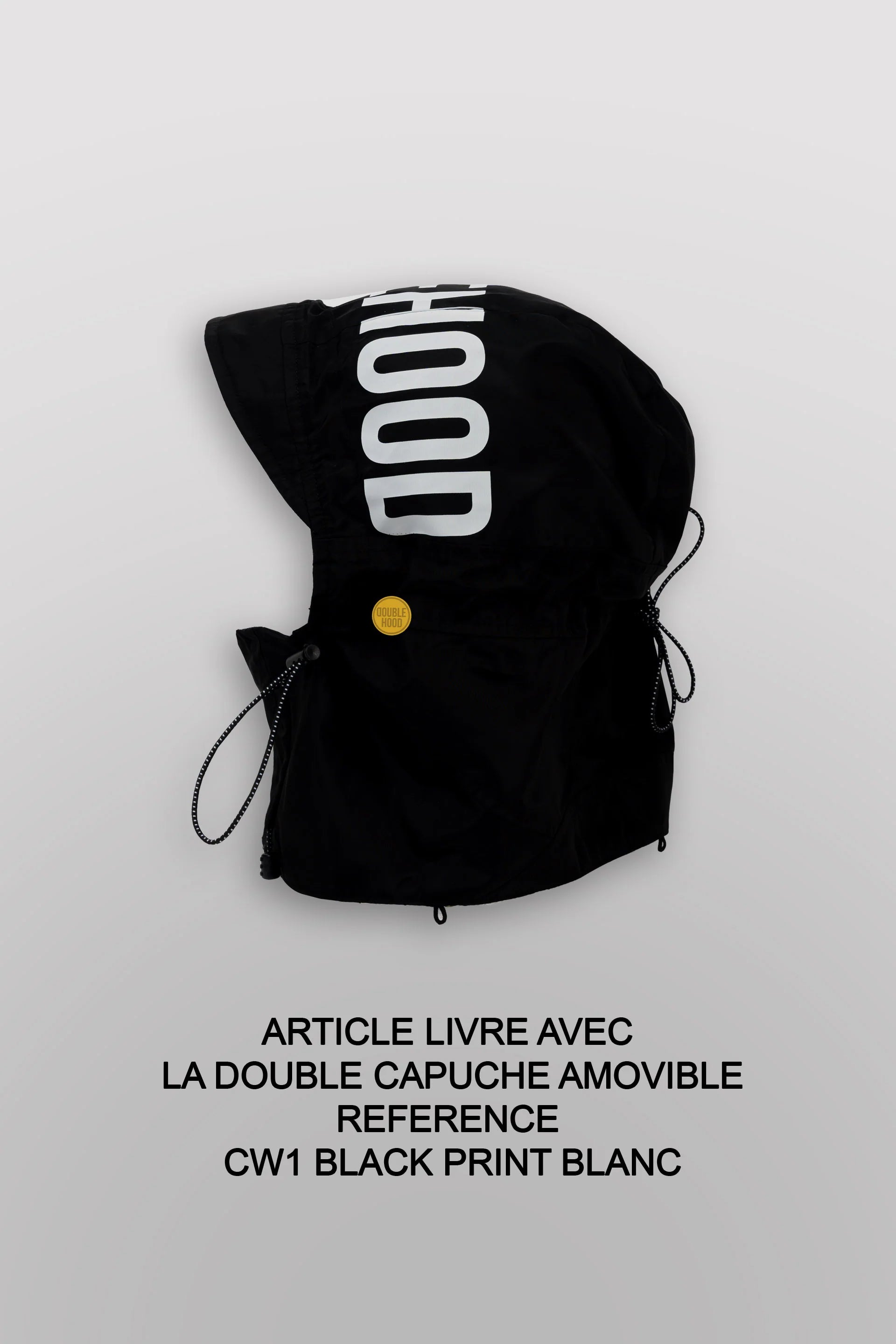 Doublehood - Sweat capuche Taylor noir / rose