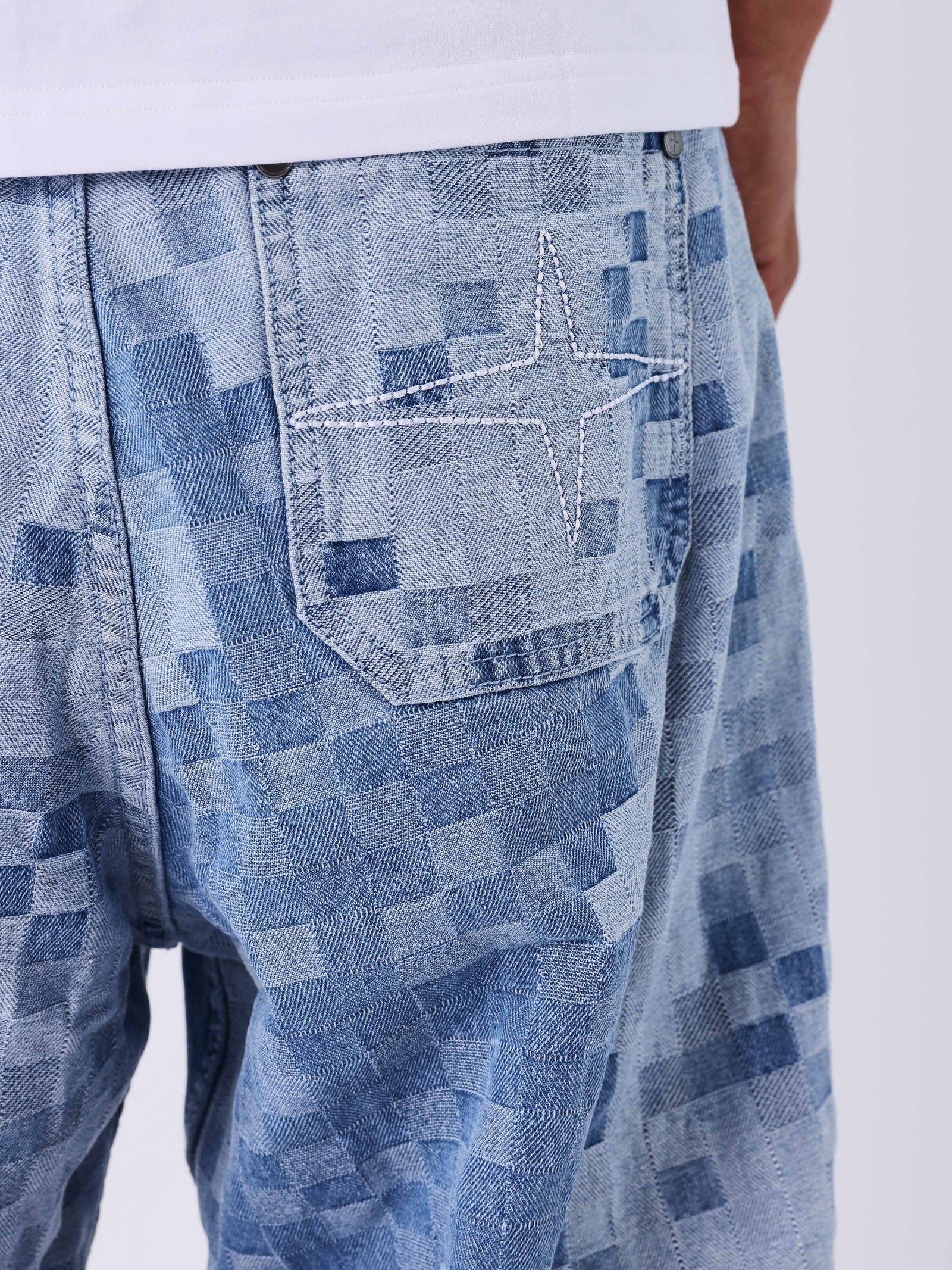 PXP - Jean loose pixel bleu