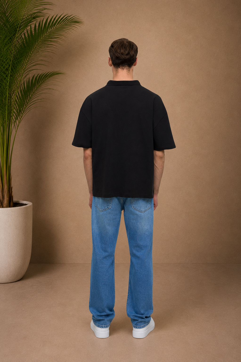 Polo petit cœur noir