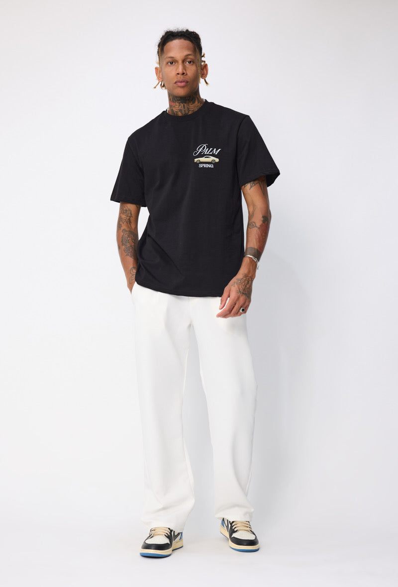 T-shirt Palm Spring noir