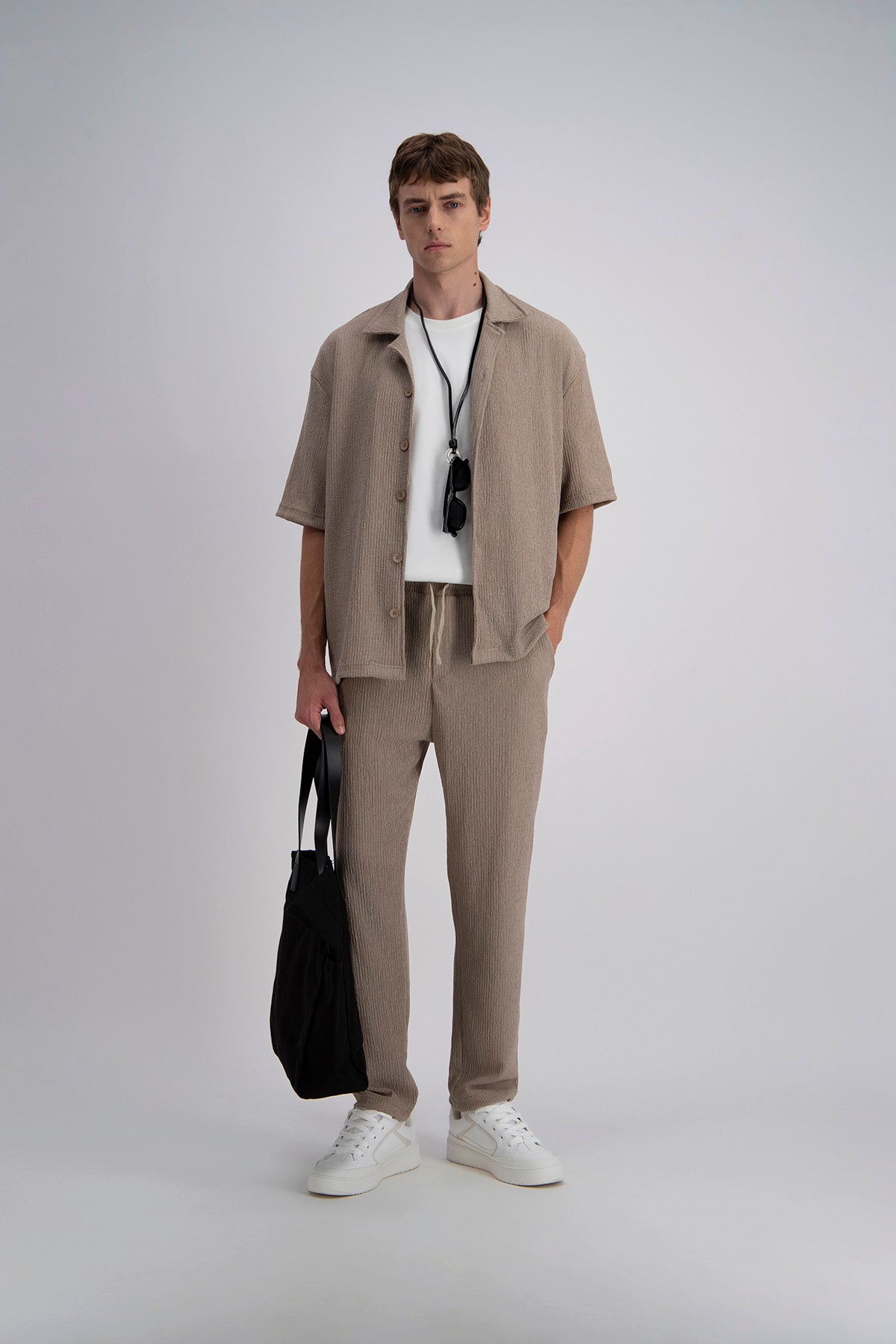 Chemise Pablo marron