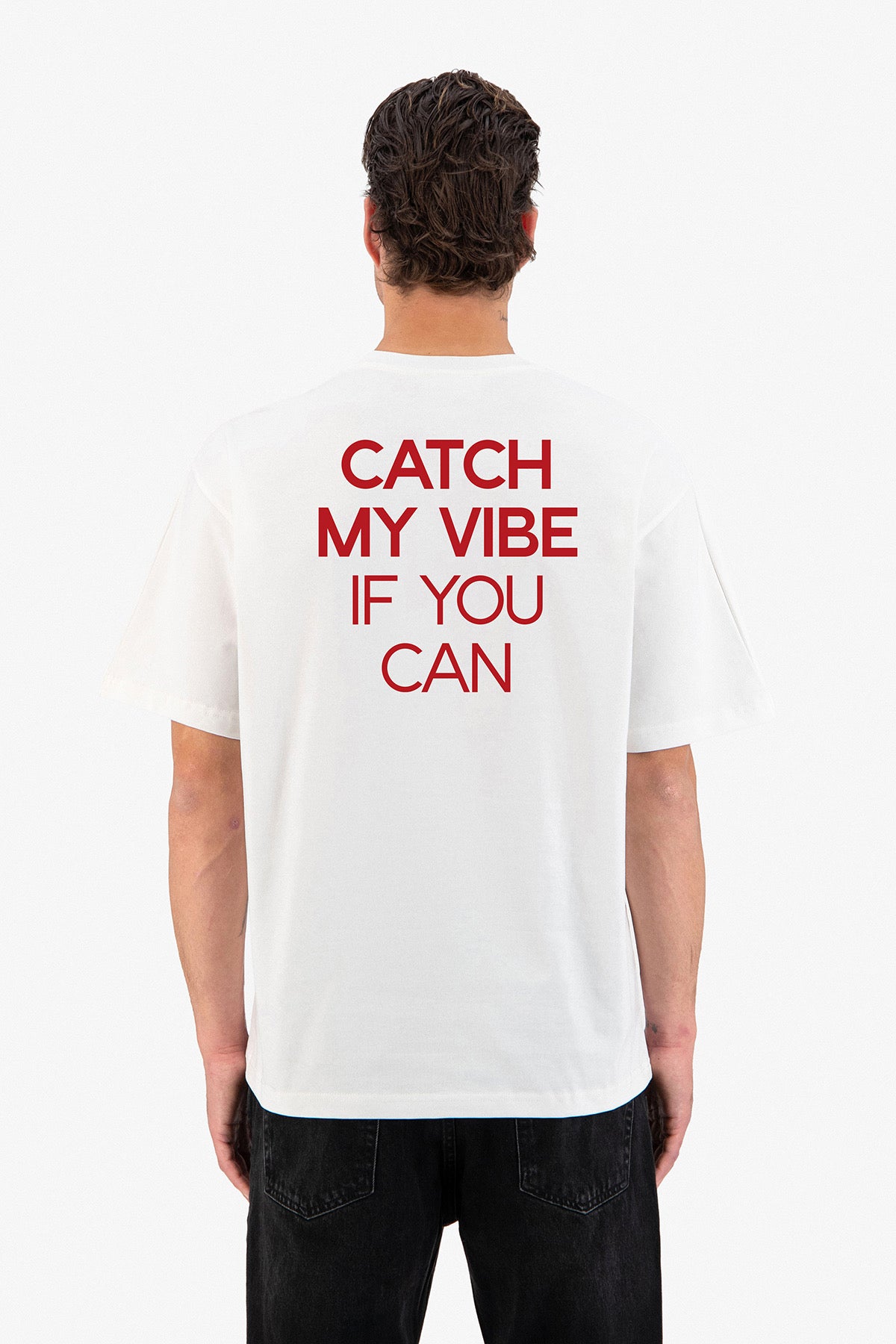T-Shirt Catch My Vibe blanc