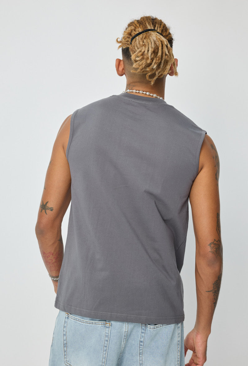 T-shirt Débardeur gris