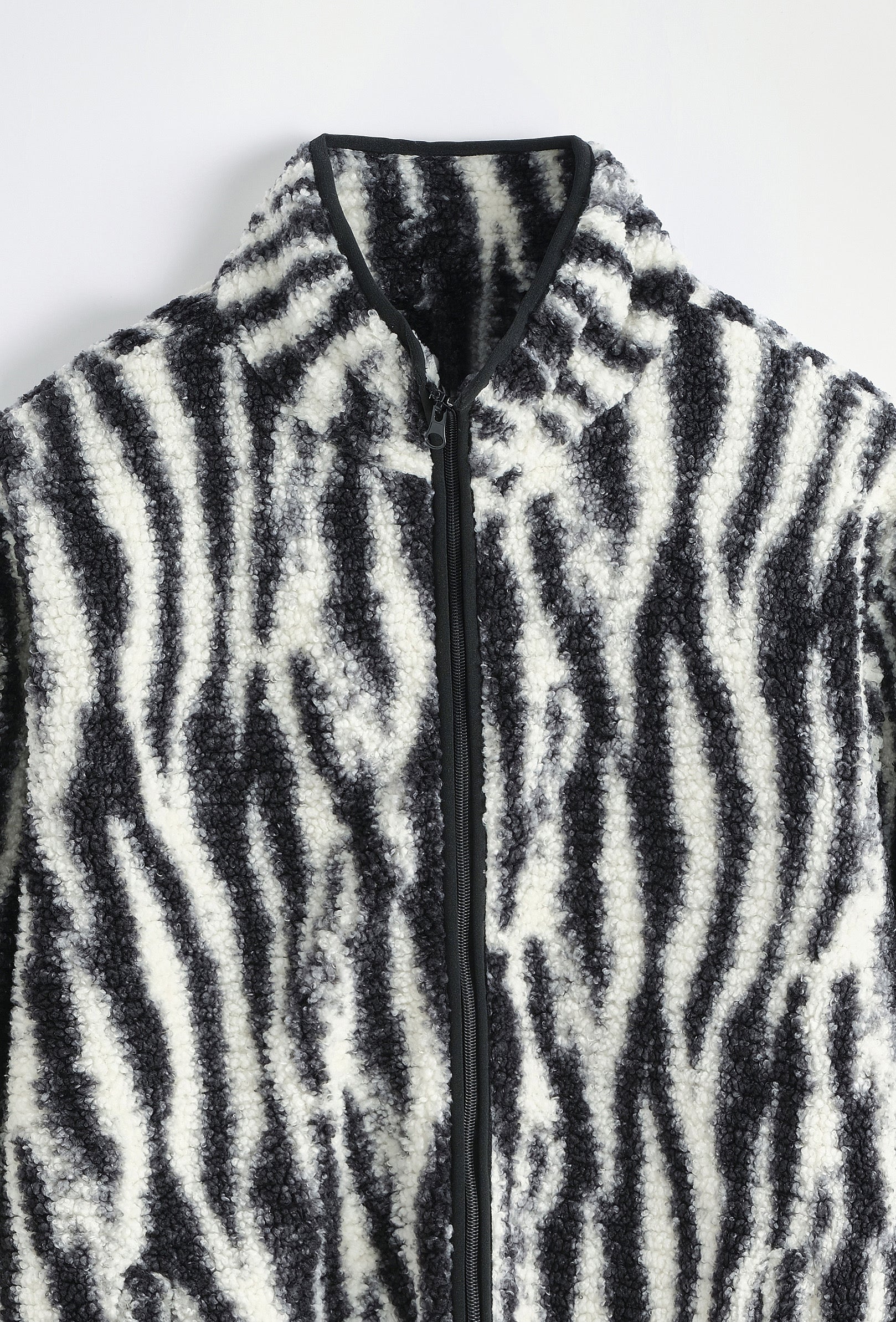 Veste laine zébrée