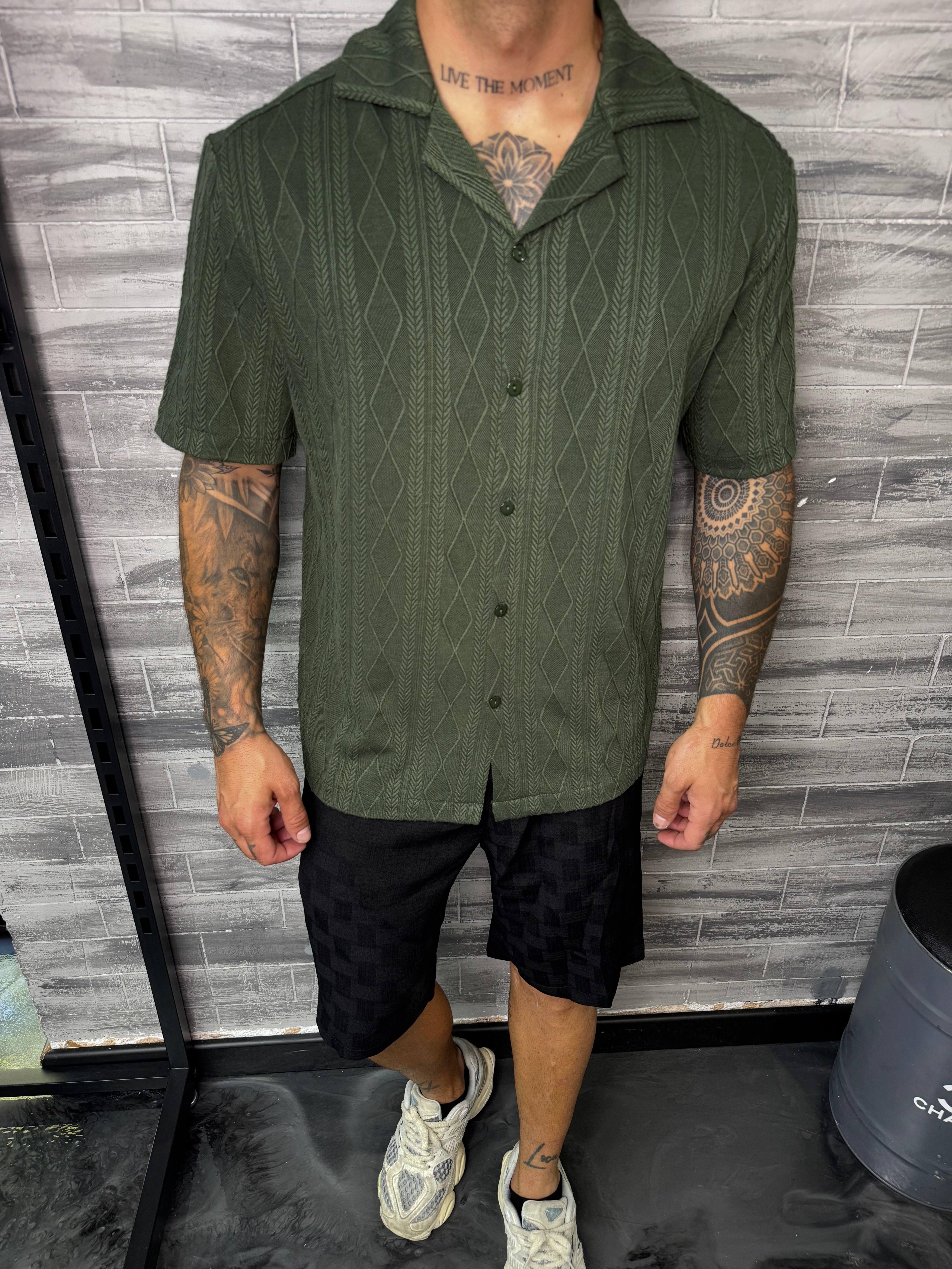 Chemise Valence M. courte kaki