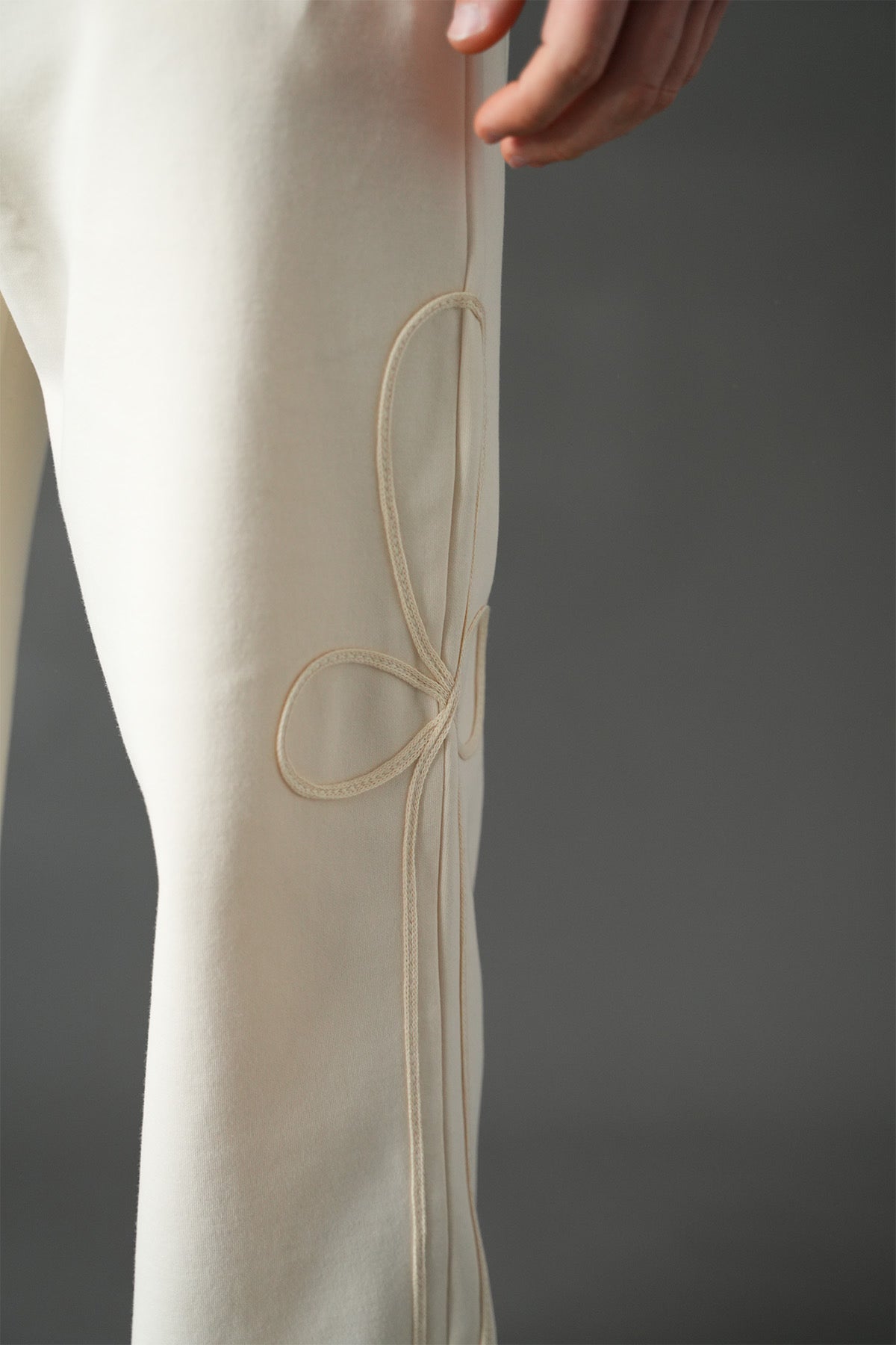 Ensemble beige Brodé T-shirt + pantalon