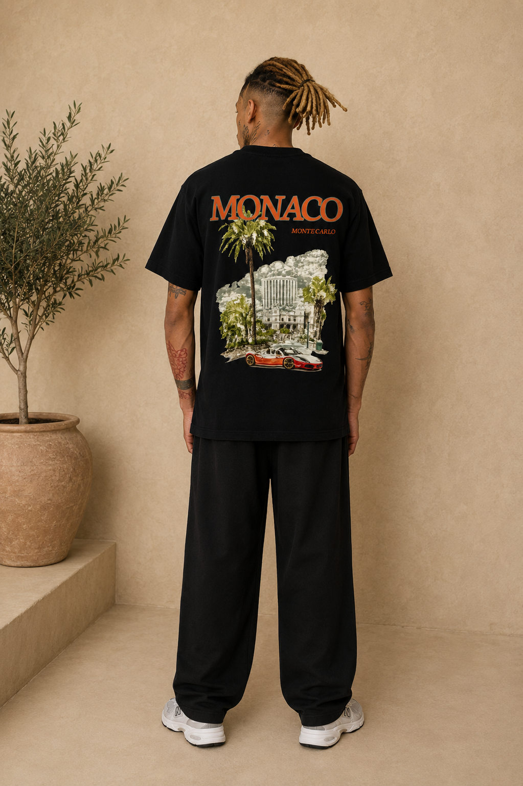 T-Shirt Monaco noir