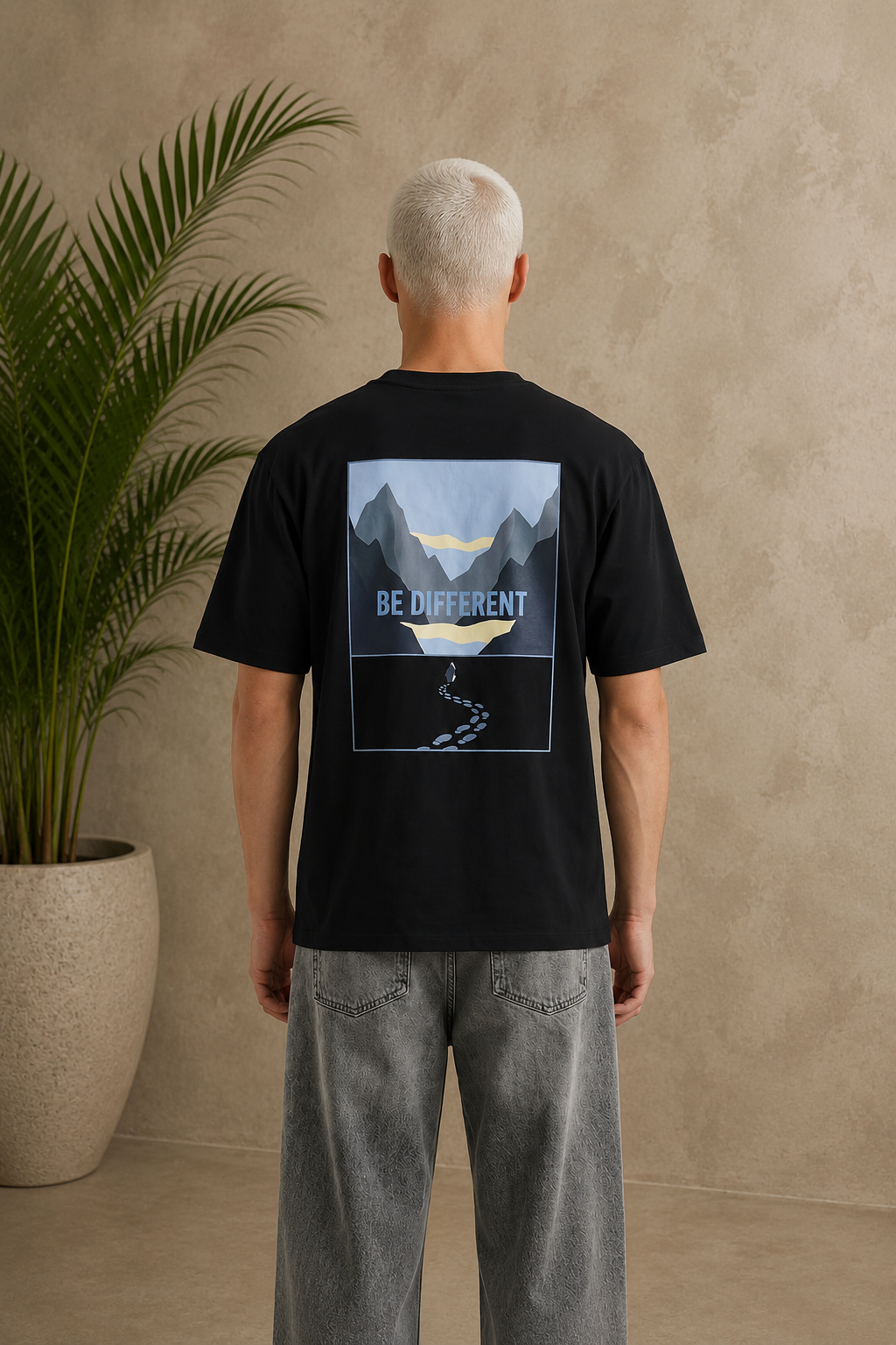 T-Shirt Be Different noir
