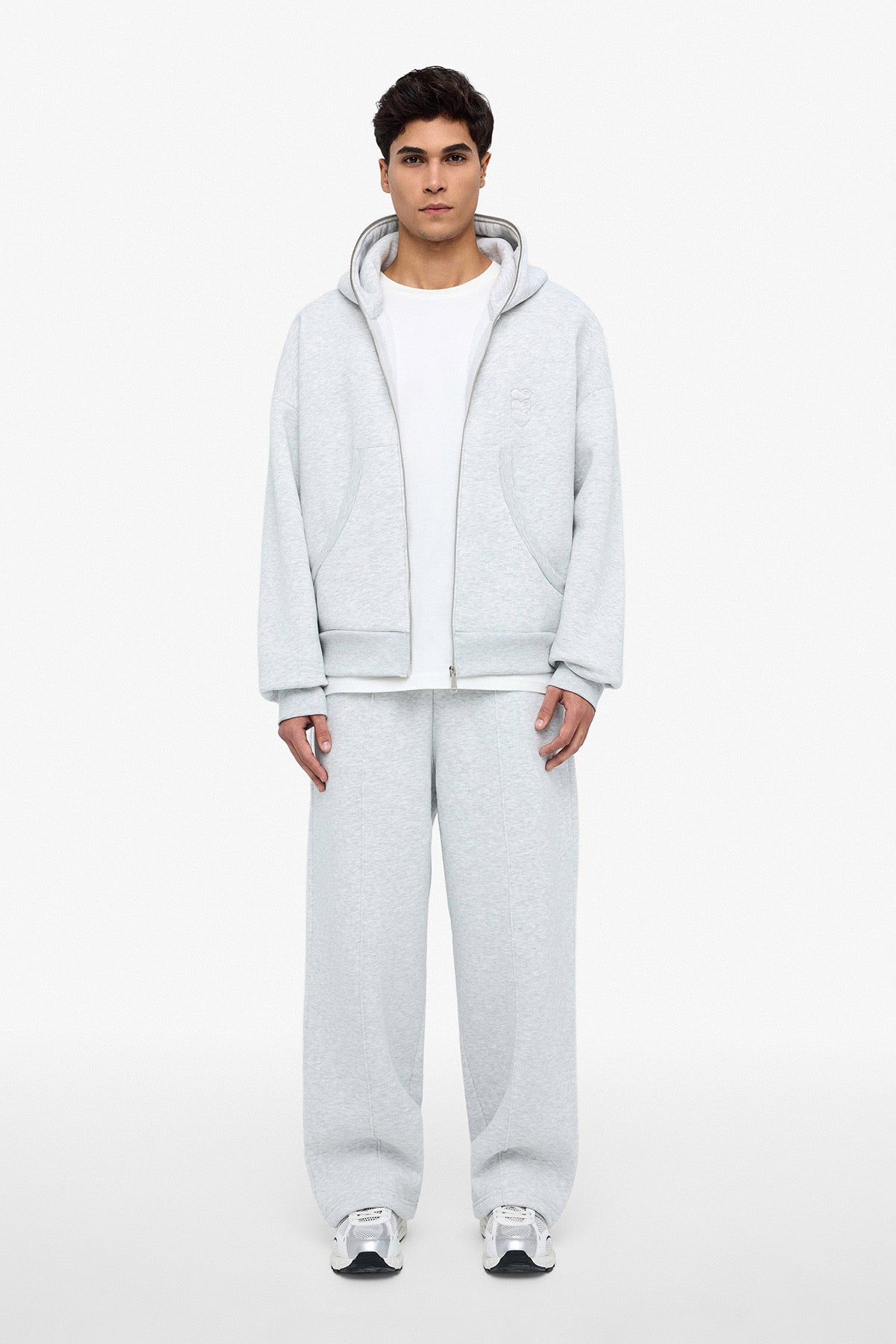 Pantalon jogging large gris