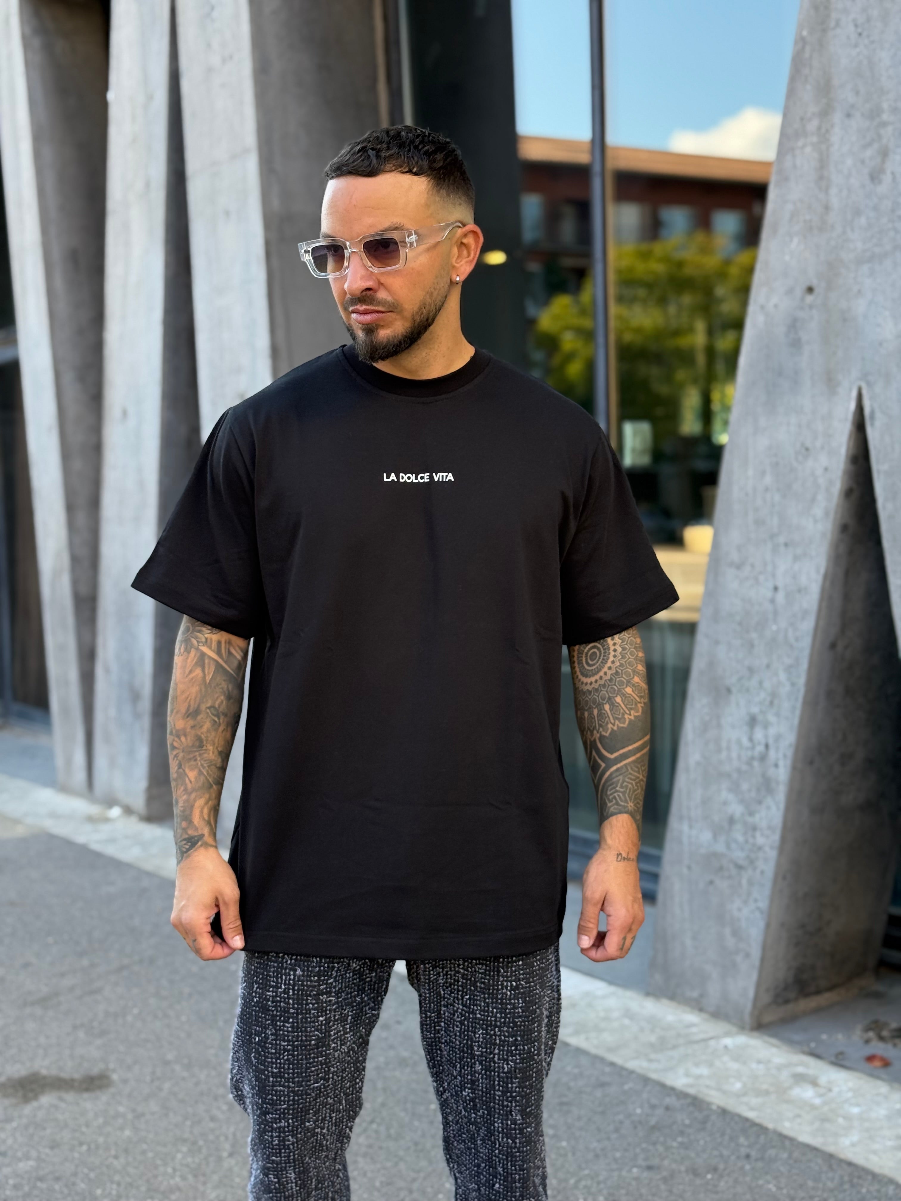 T-shirt Dolce Vita noir