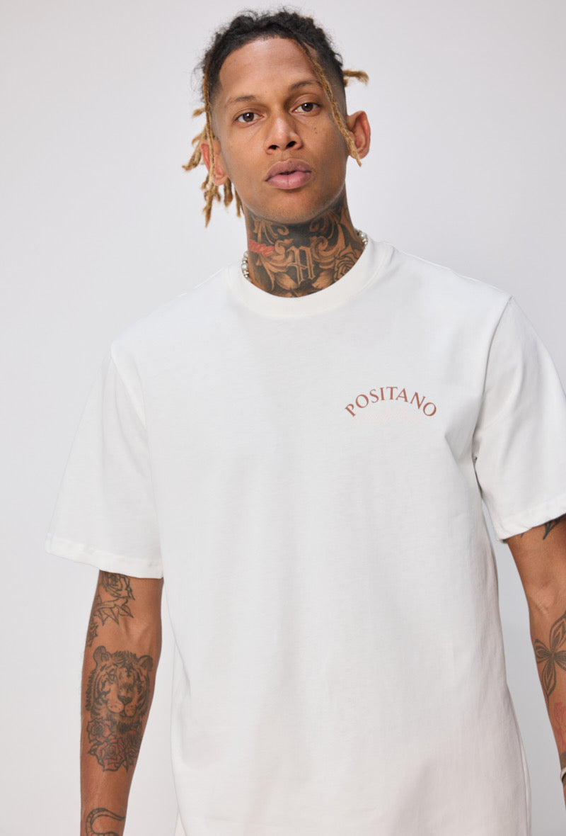 T-shirt Positano blanc