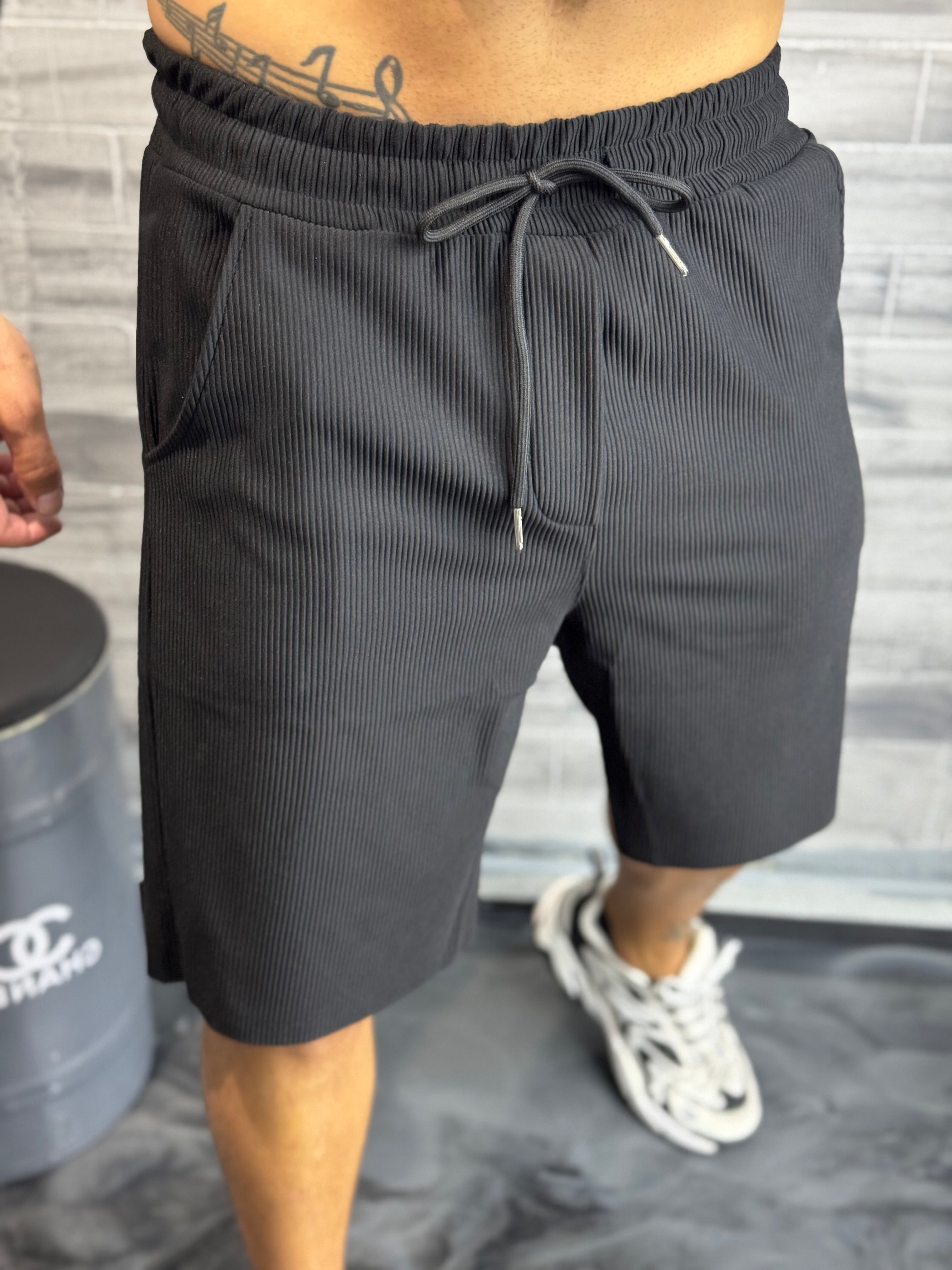 Ensemble Pablo short + chemise noir