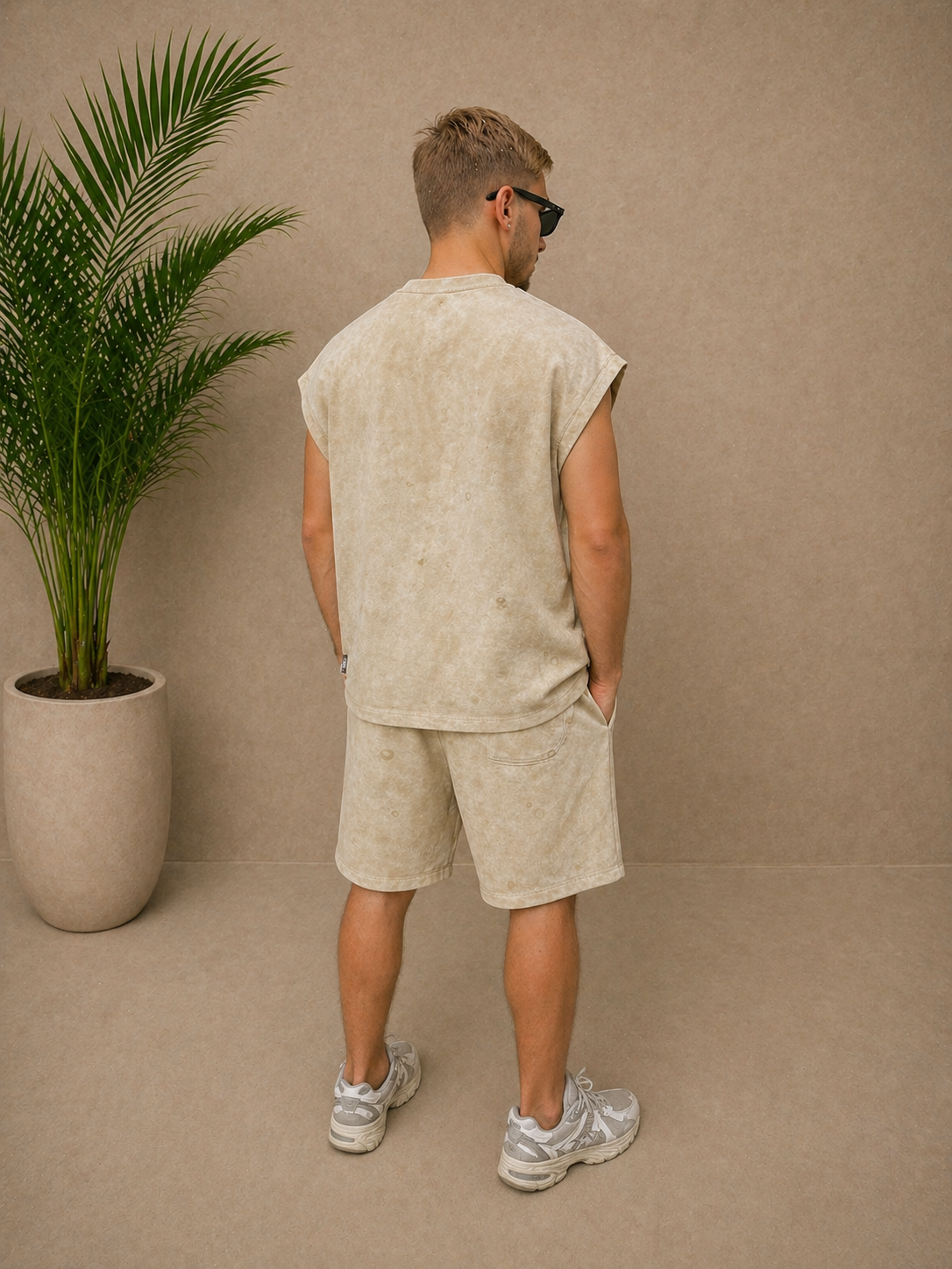 Ensemble Short + débardeur kaki