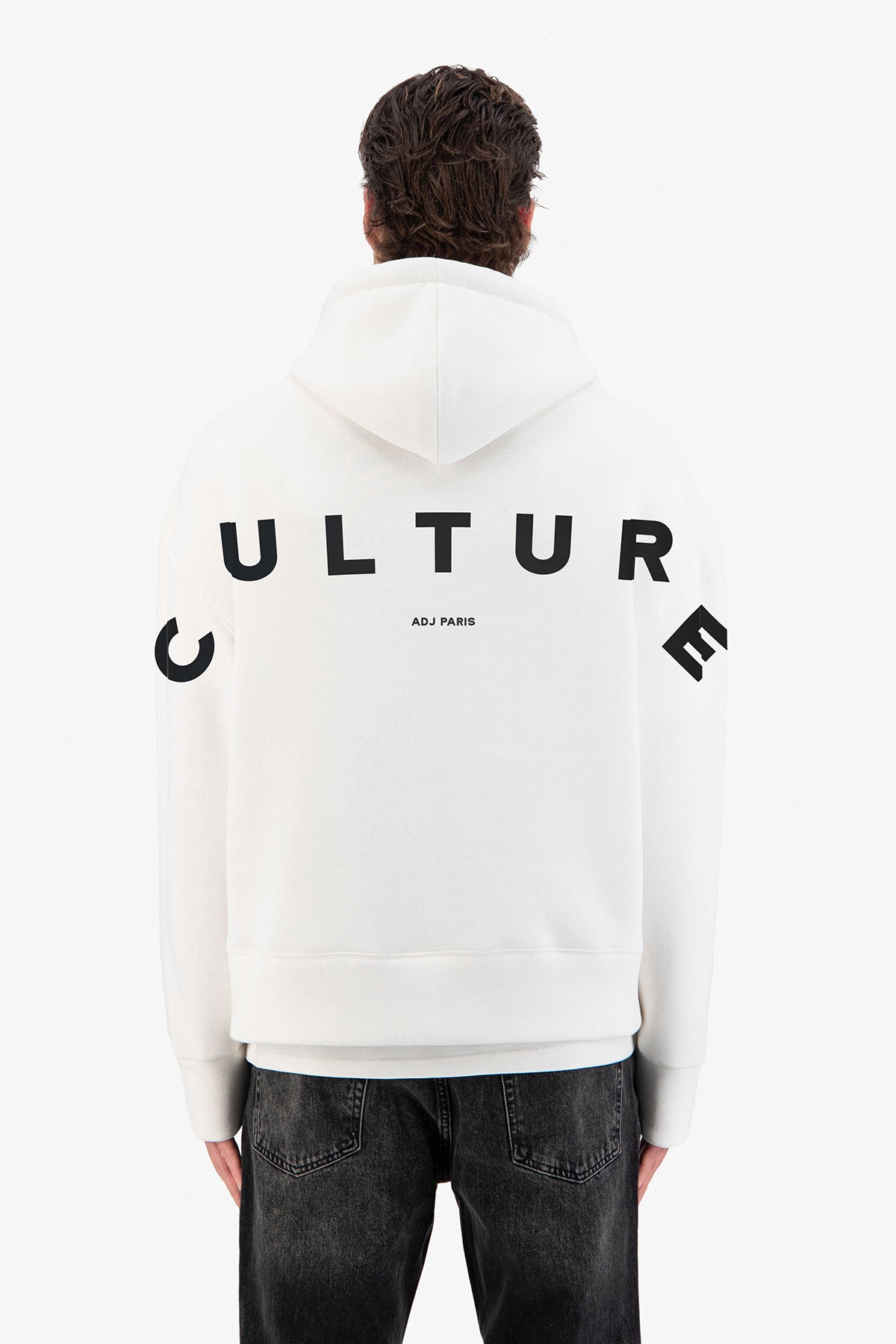 Sweat capuche Culture blanc