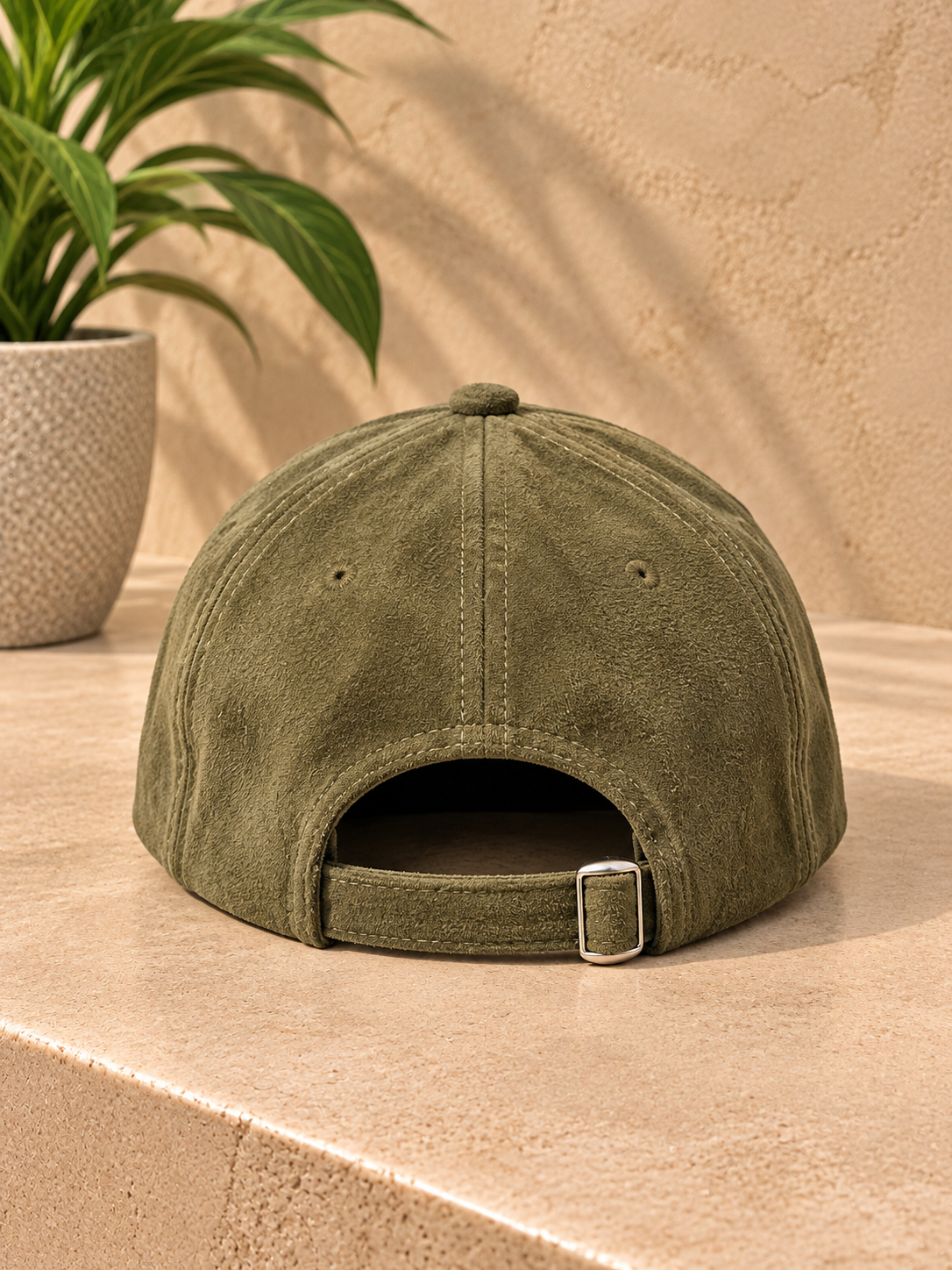 Casquette C daim kaki