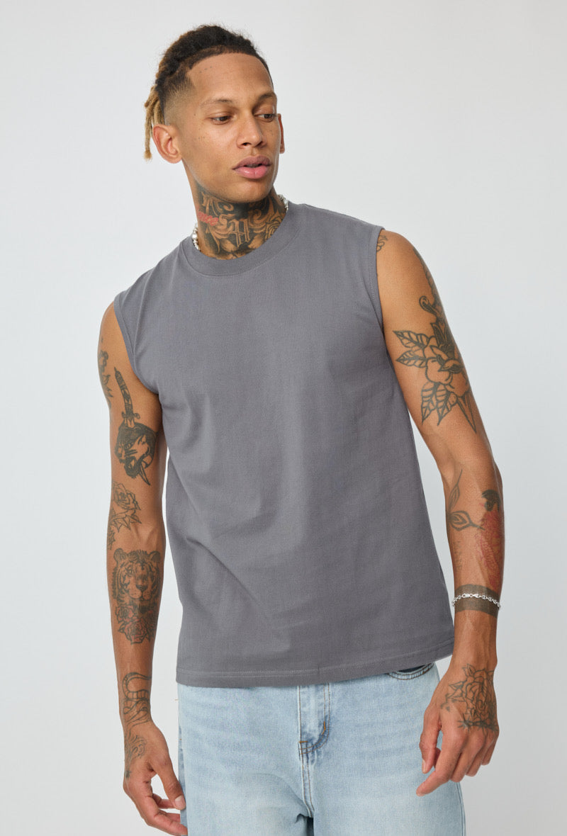 T-shirt Débardeur gris