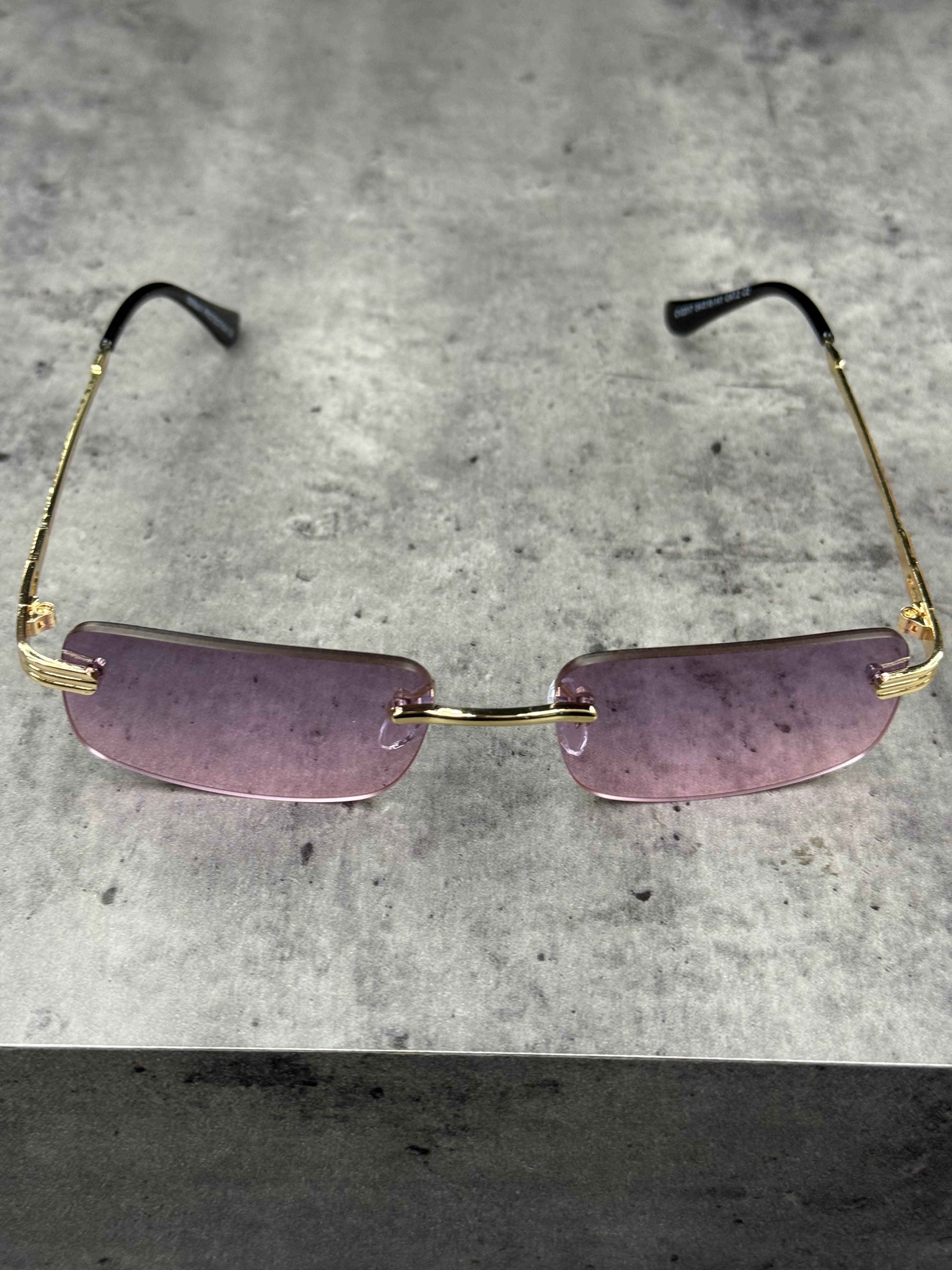 Lunette ninho doré violet
