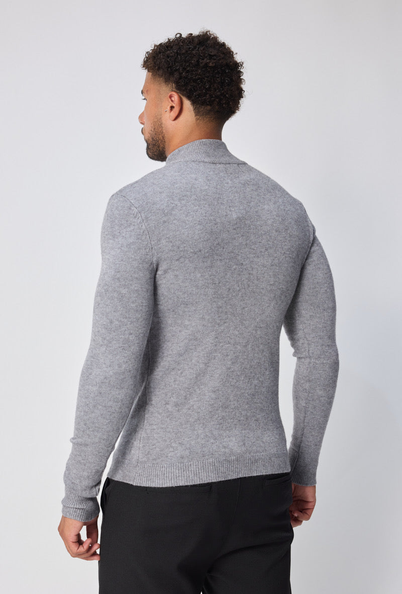 Pull zip gris