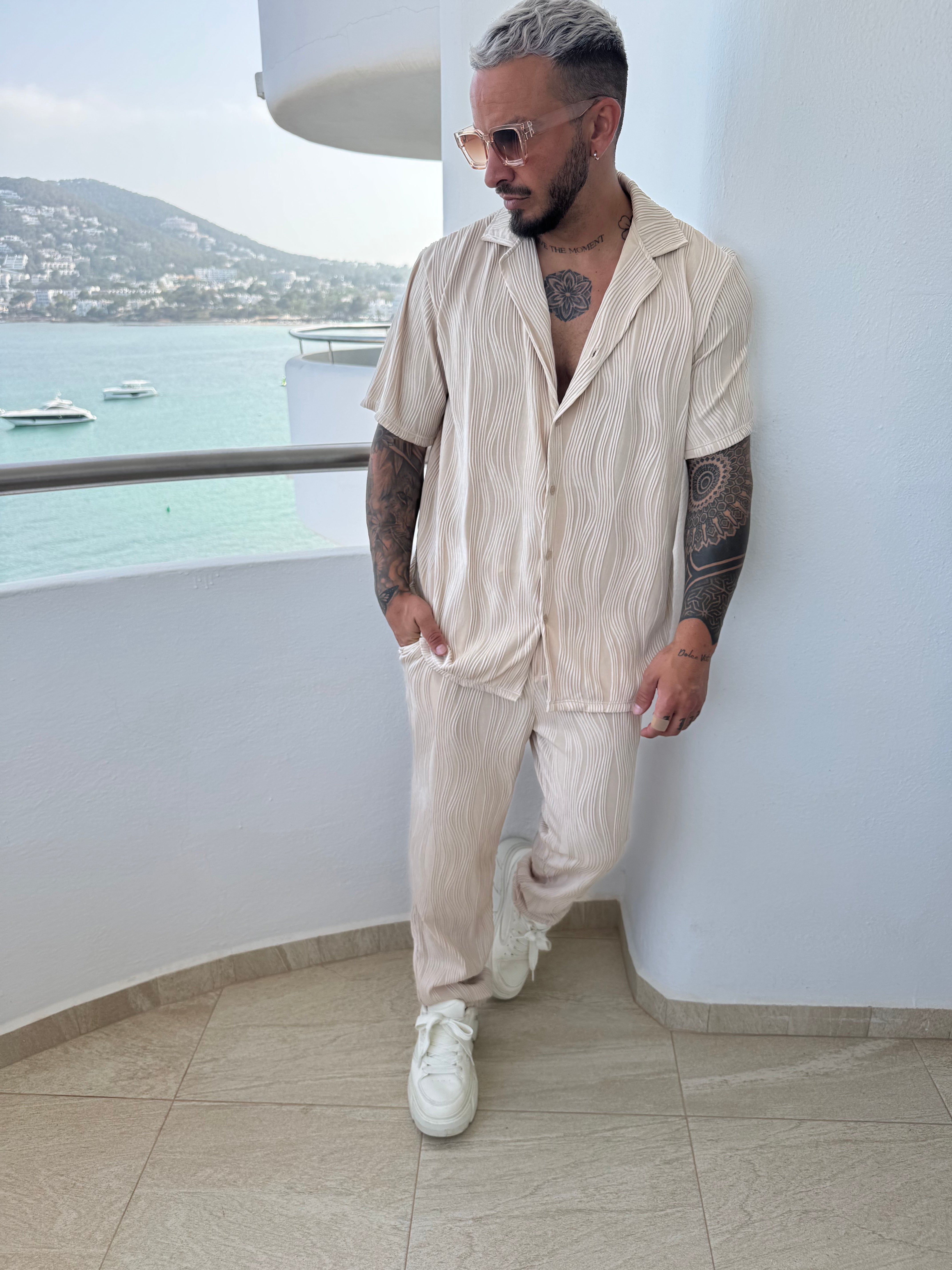 Ensemble Pablo velvet beige