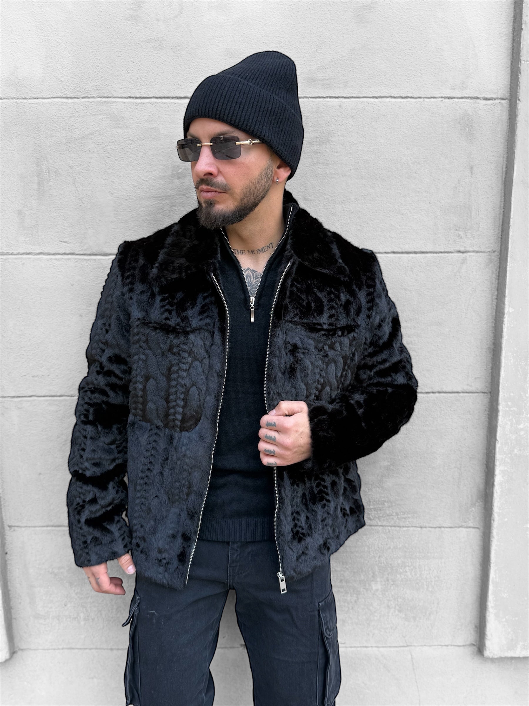 Veste fourrure noir Montréal