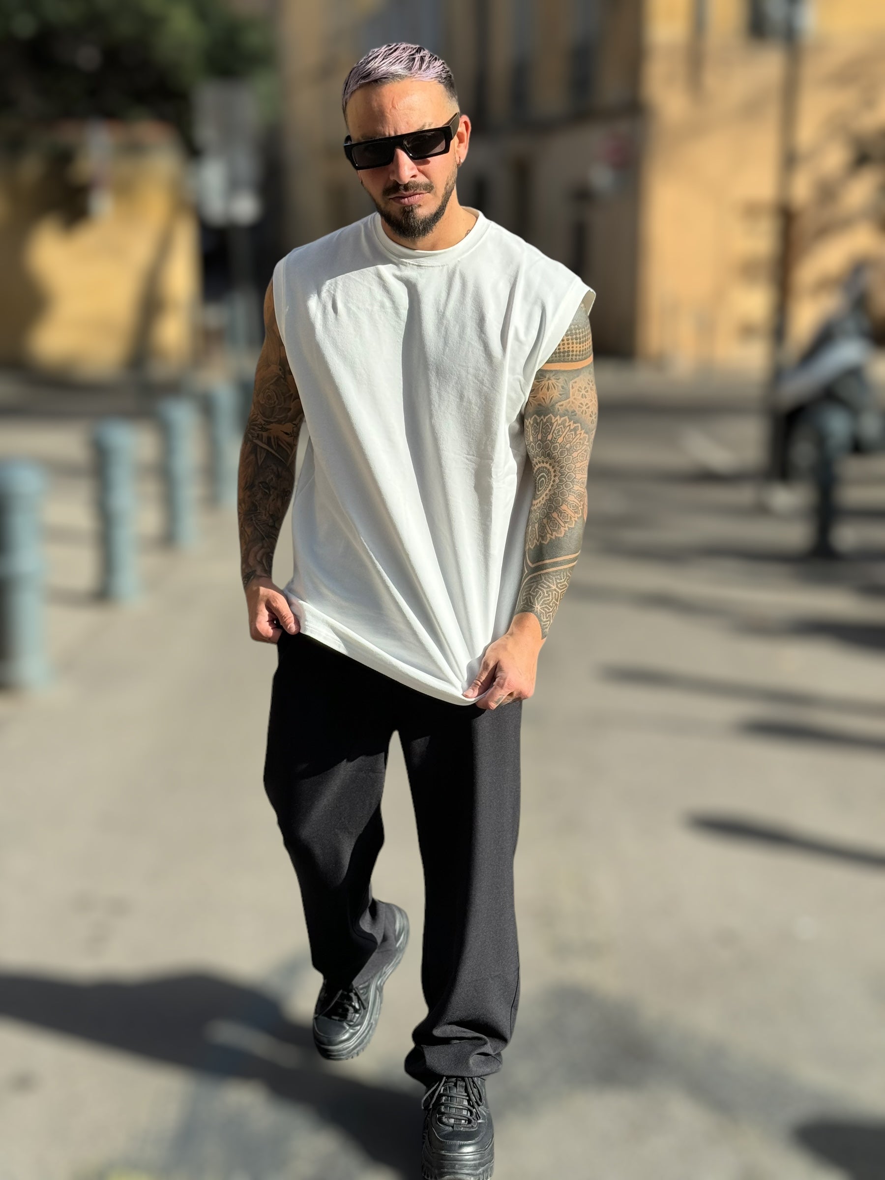 (Copie) T-shirt Débardeur blanc
