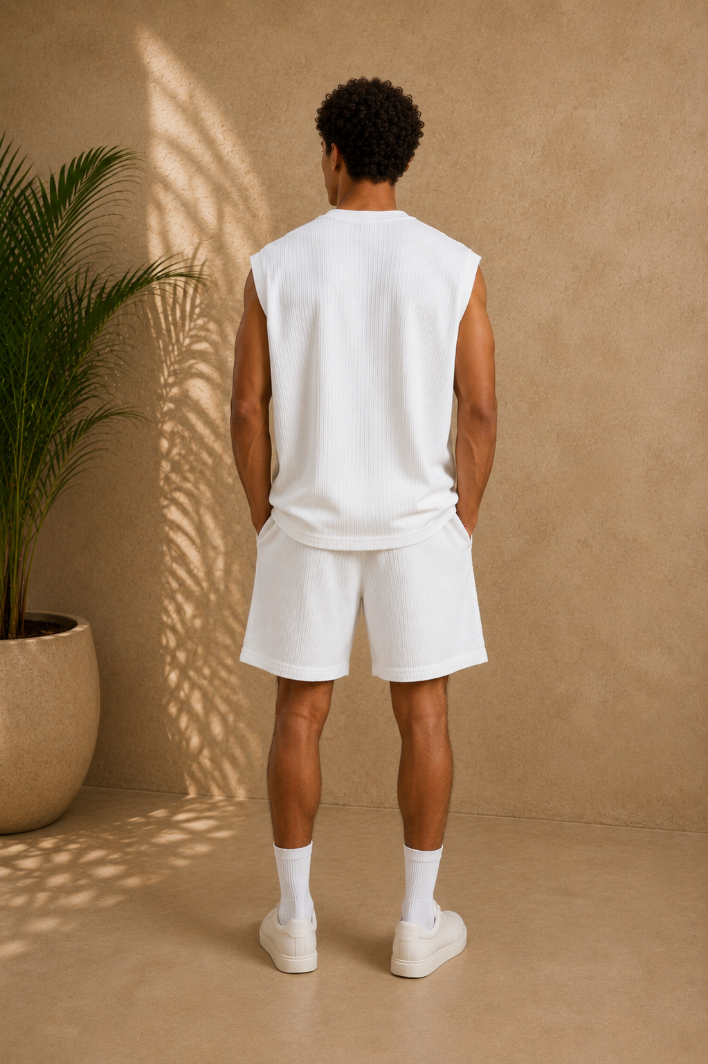 Ensemble Marbella short blanc