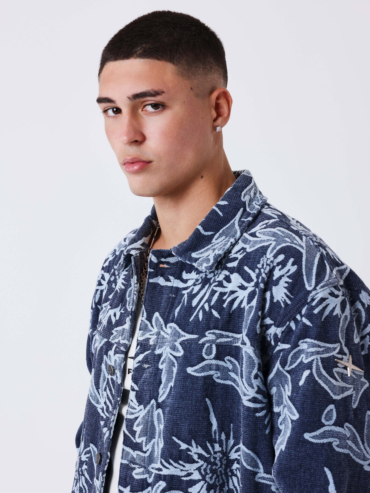 PXP - VESTE EN DENIM FLORAL