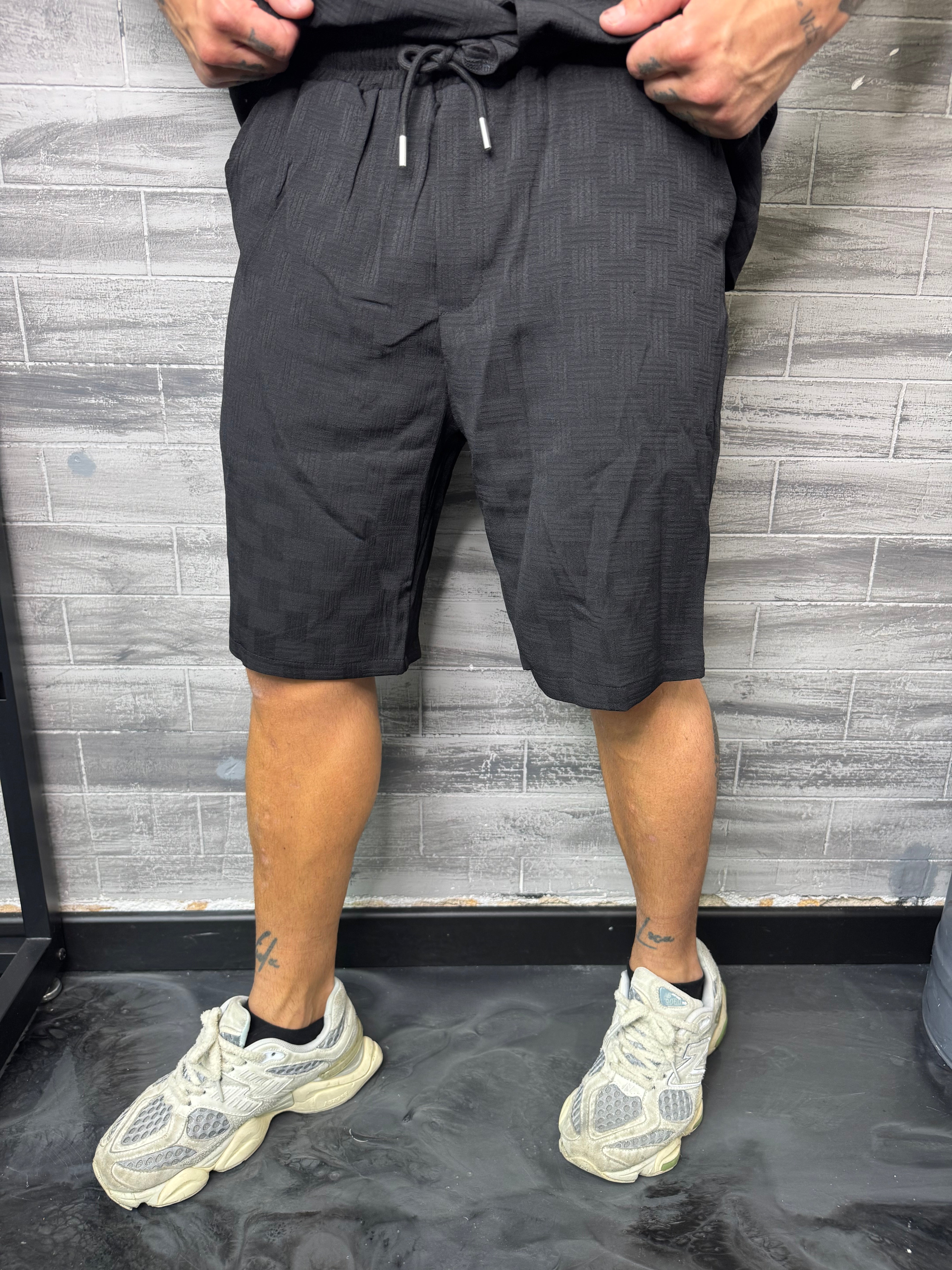 Ensemble Malta short + chemise noir