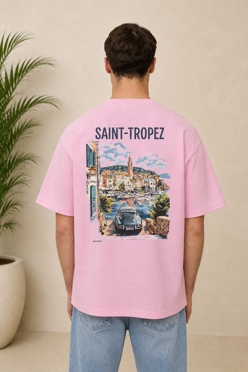 T-shirt Luxury Saint-Tropez rose