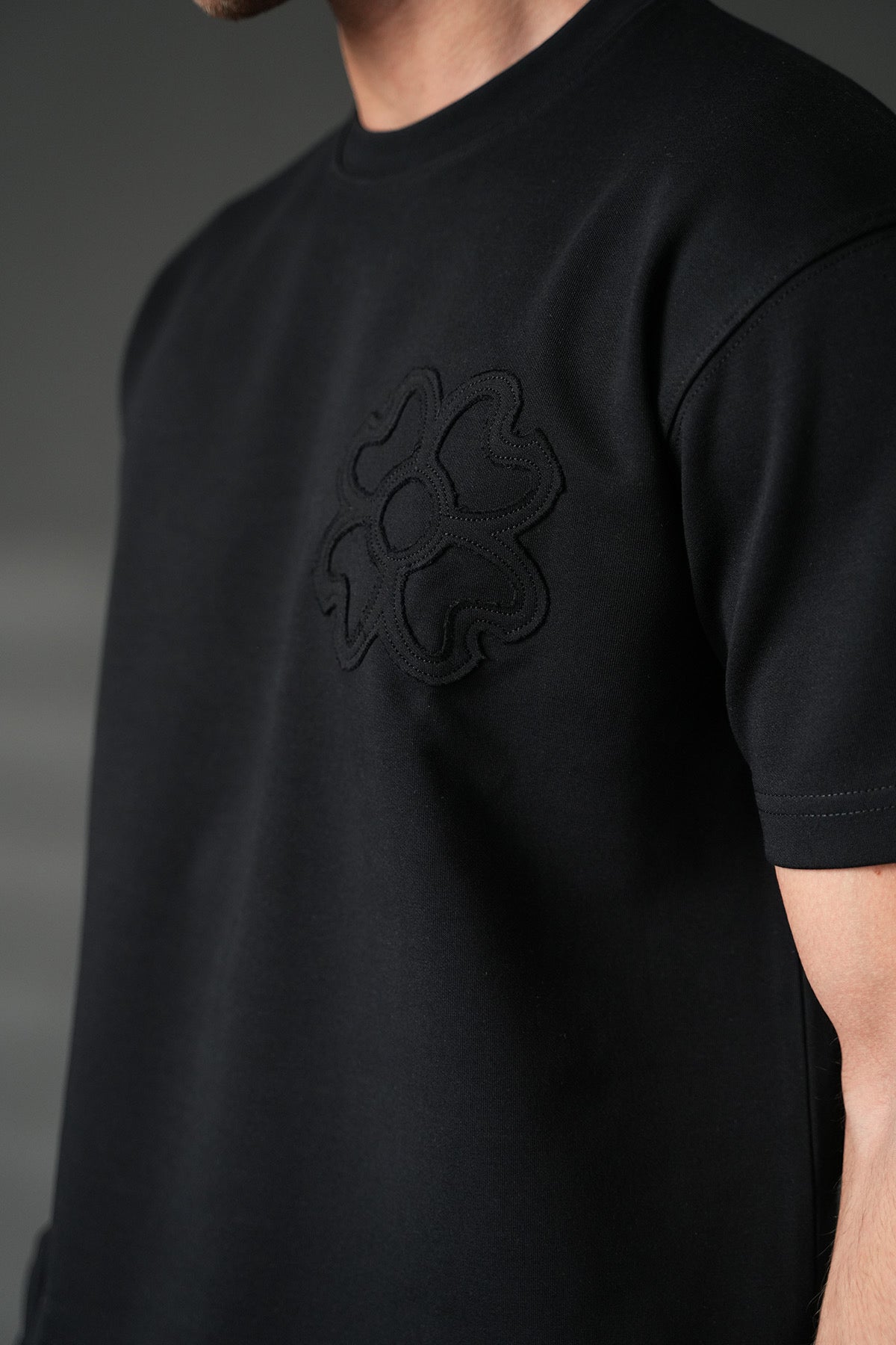 Ensemble T-shirt + pant trèfle noir