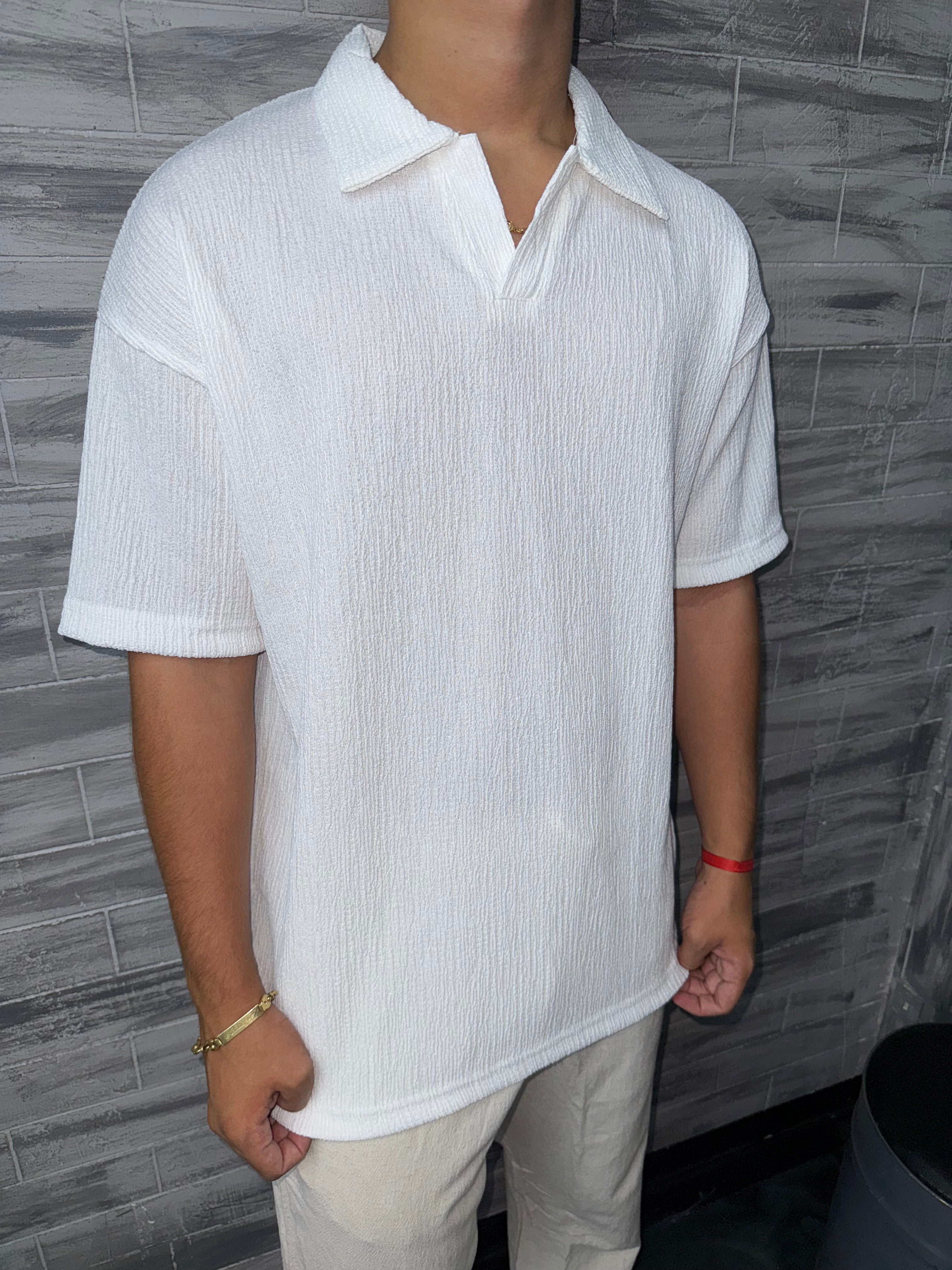 Polo Oversize blanc