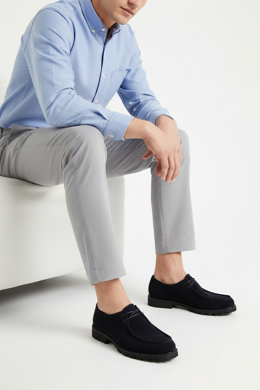 Chaussure en suédine noir