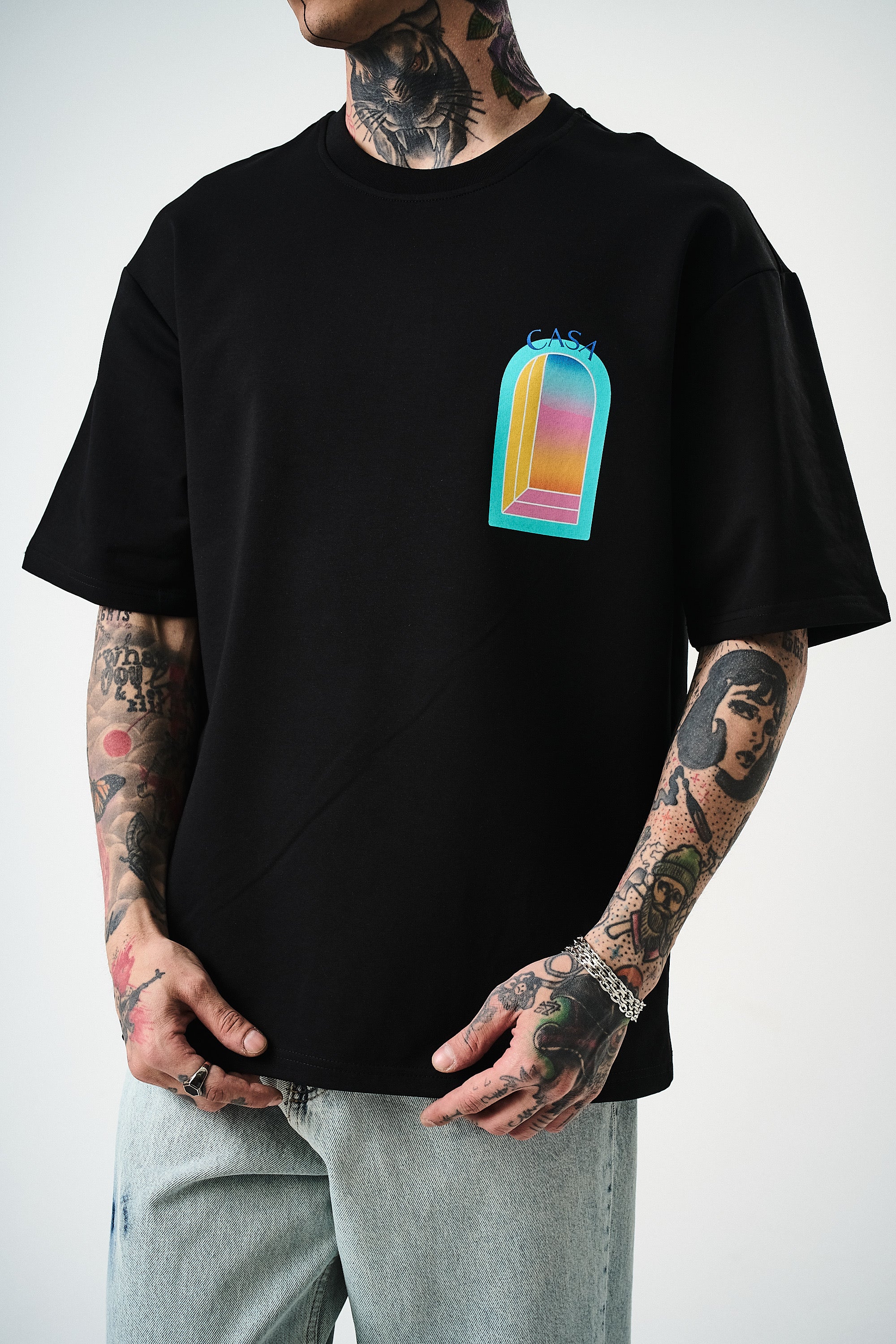 T-shirt Casa noir