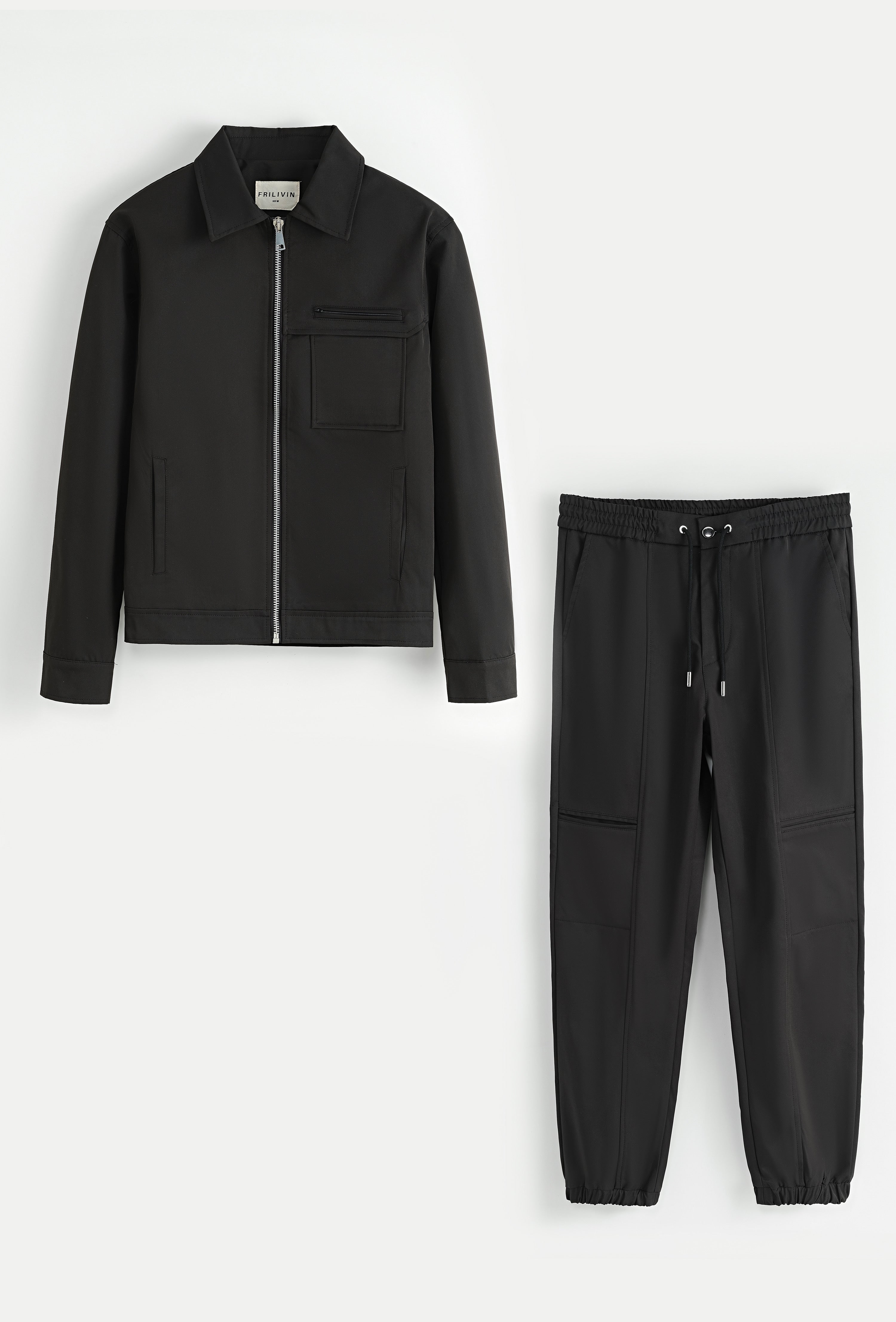 Ensemble zip imper noir