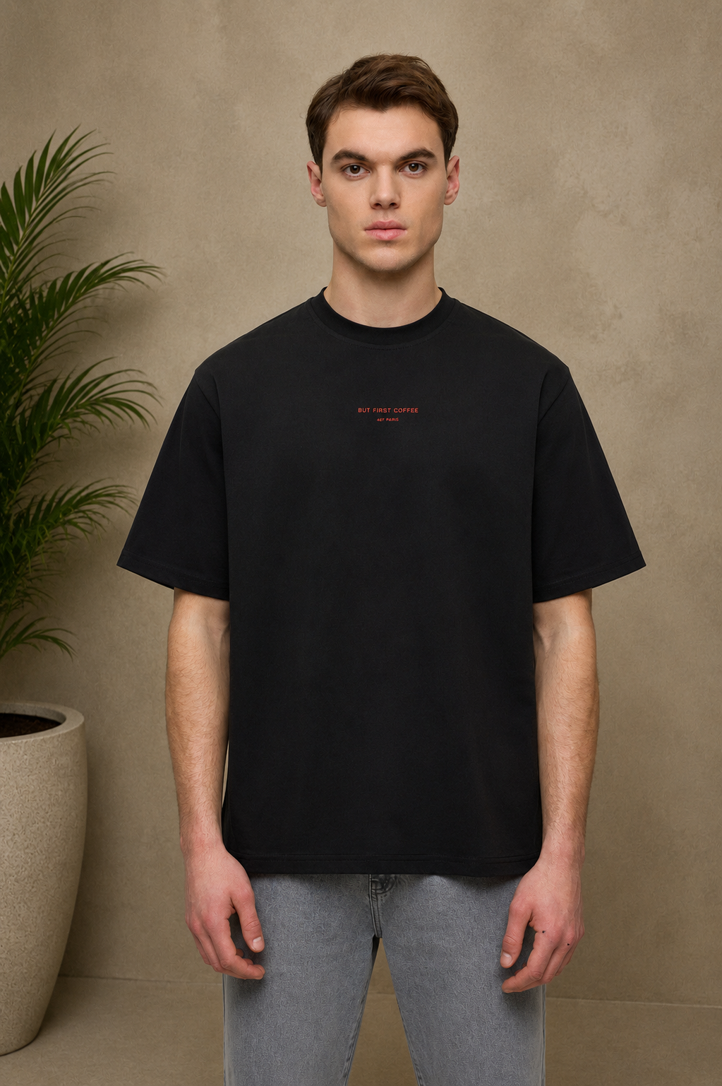 T-shirt Coffee noir