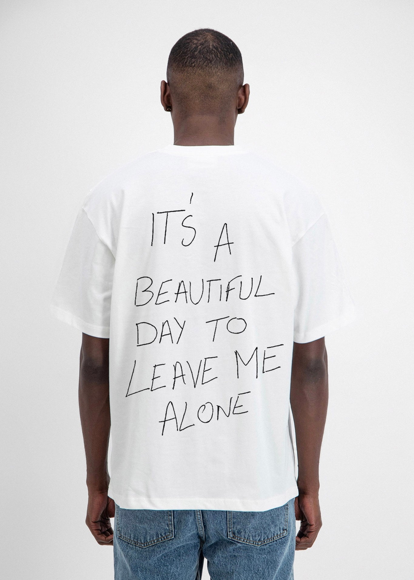 T-shirt Mood blanc