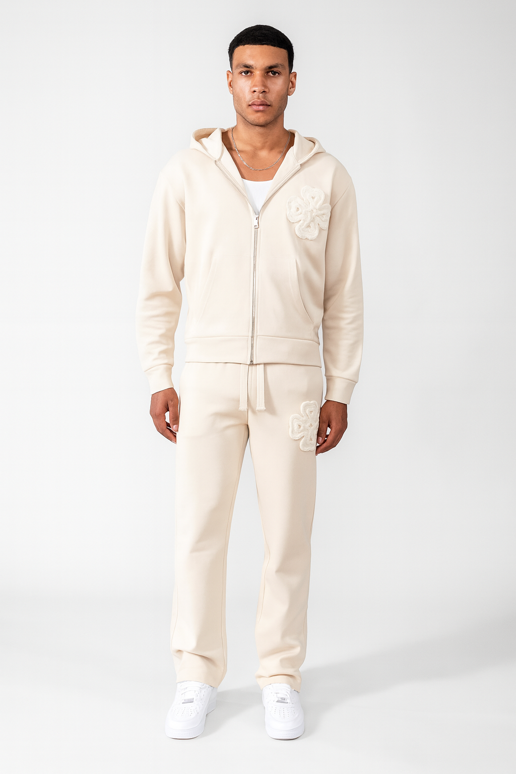 Ensemble survêtement beige trèfle