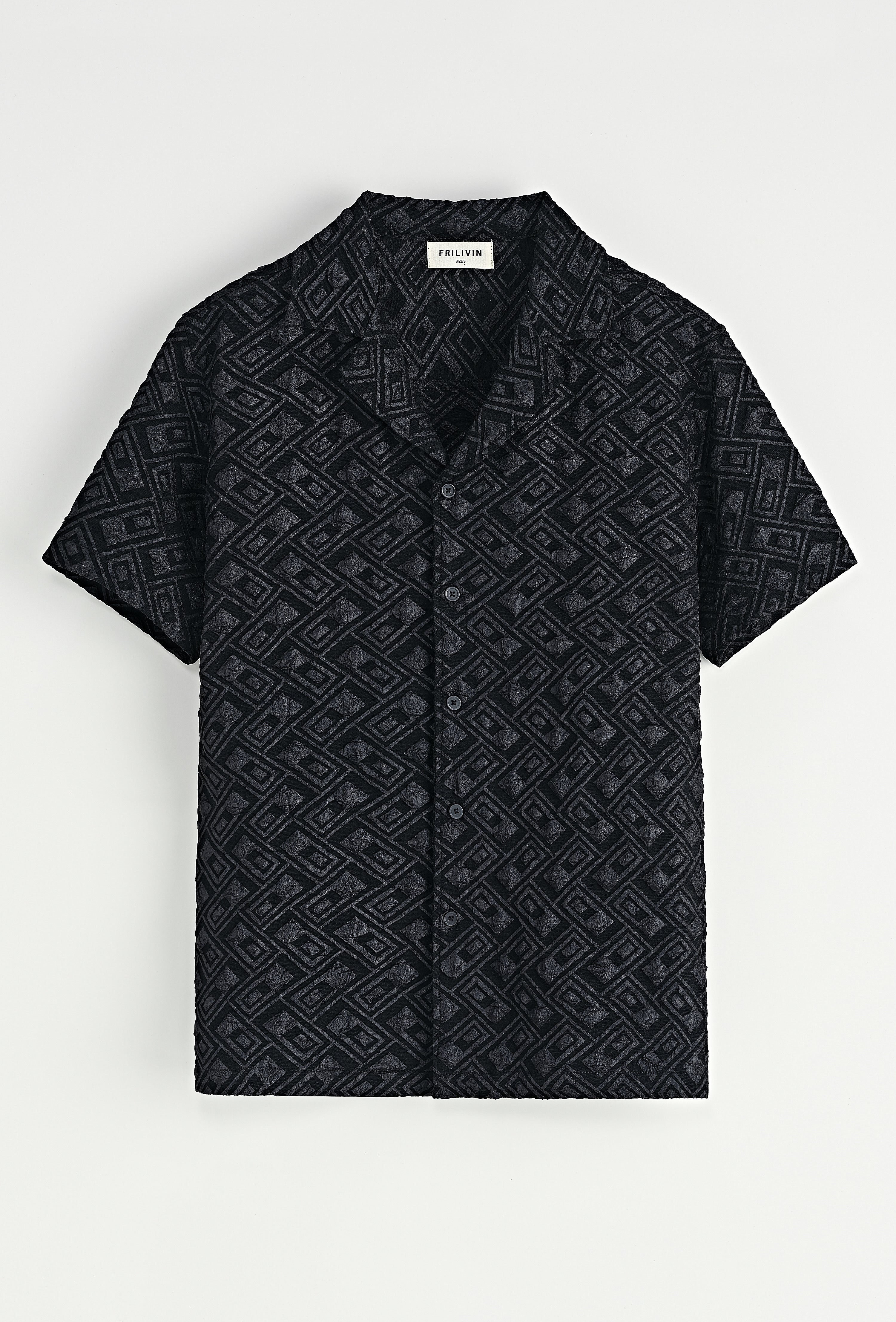 Ensemble Napoli short + chemise noir