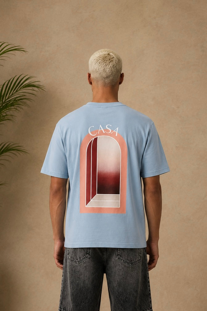 T-Shirt Casa bleu / rouge