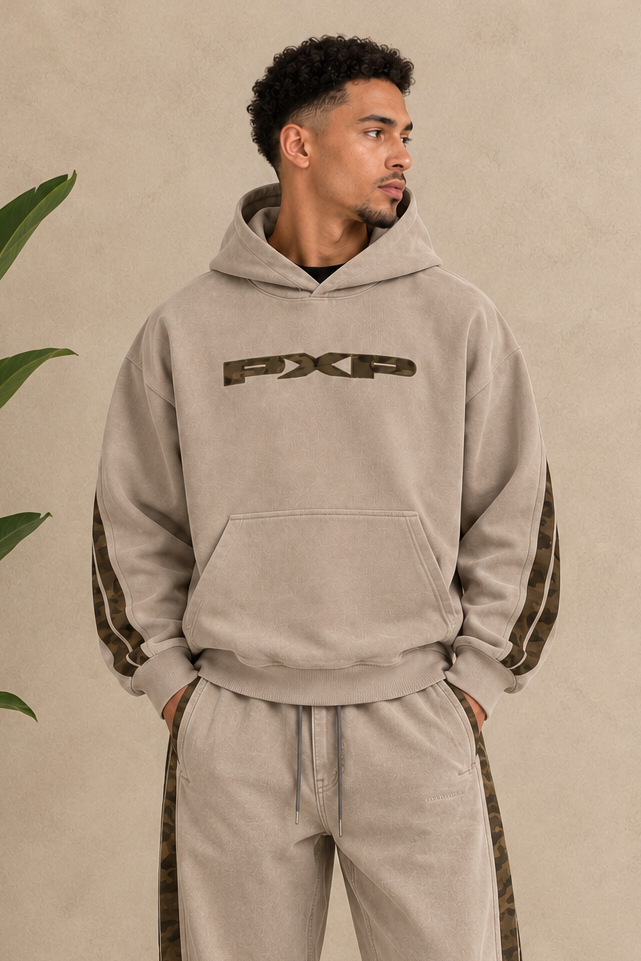 PXP -SWEAT CAPUCHE FOREST BEIGE
